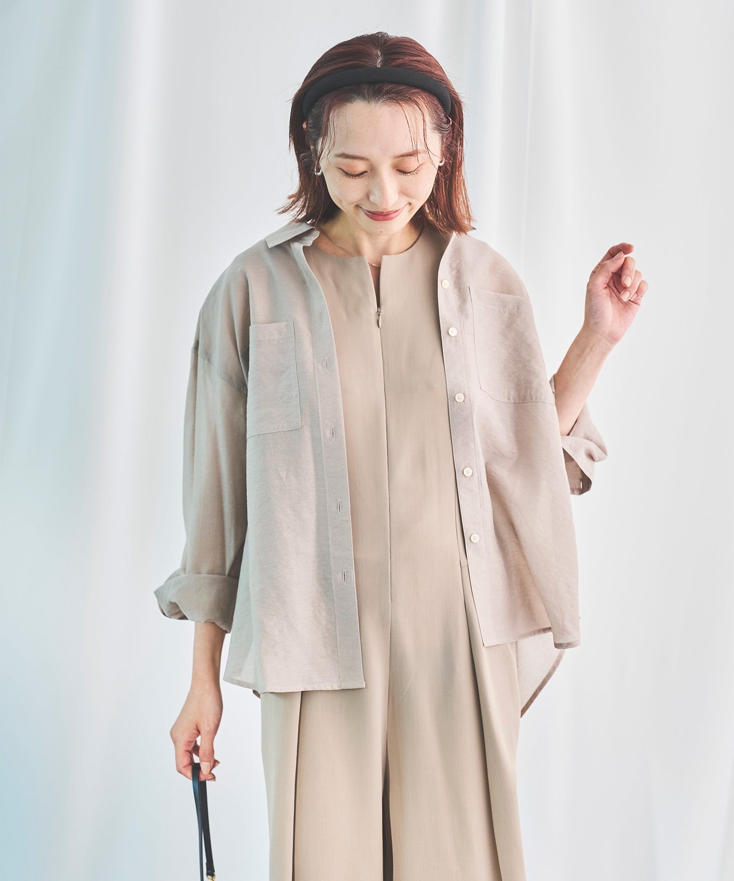 Curensology(カレンソロジー)/シアーギャザーブラウス（シャツ