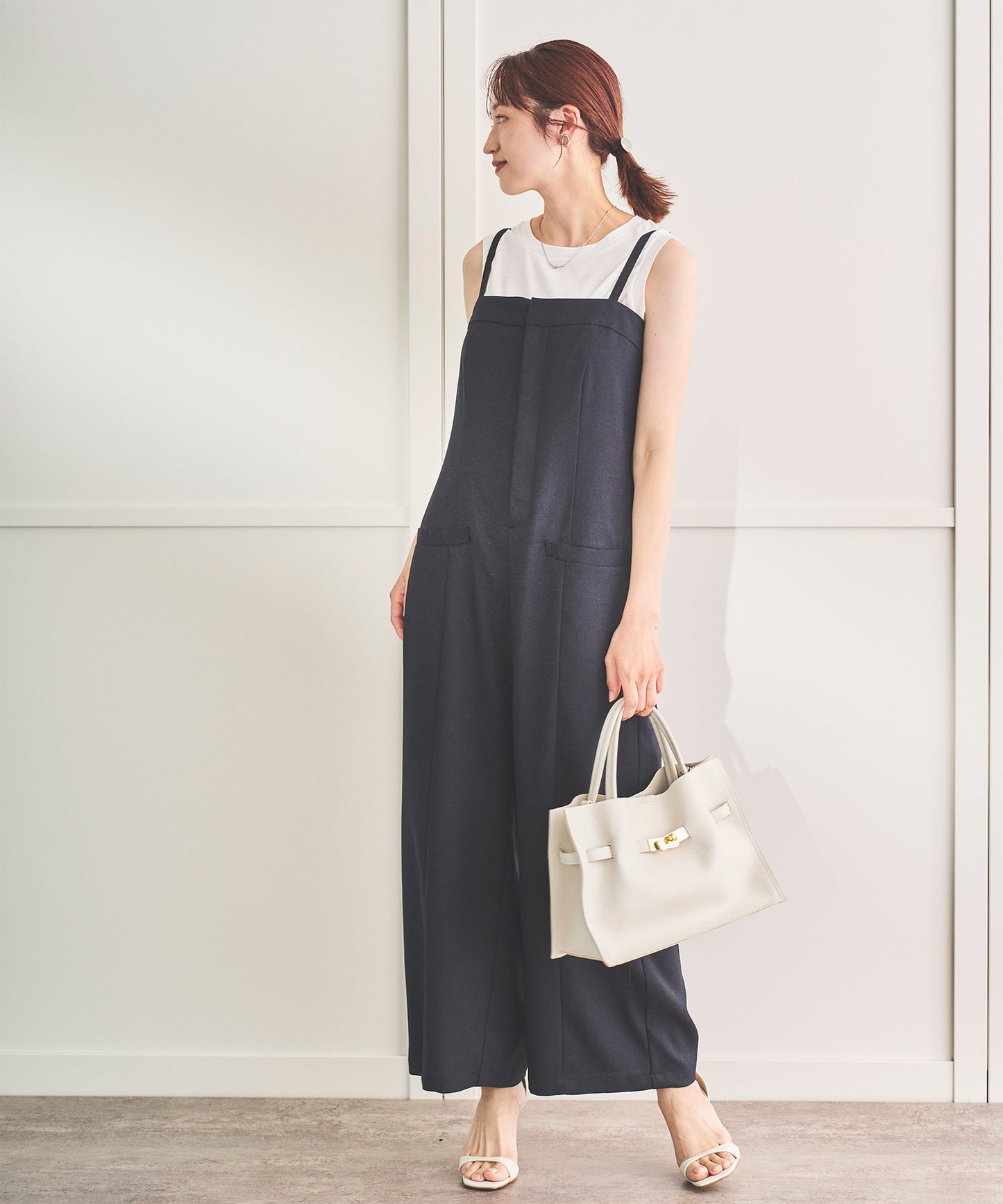 【cahoさんご紹介アイテム】セット対応 リネンライクベアオールインワン