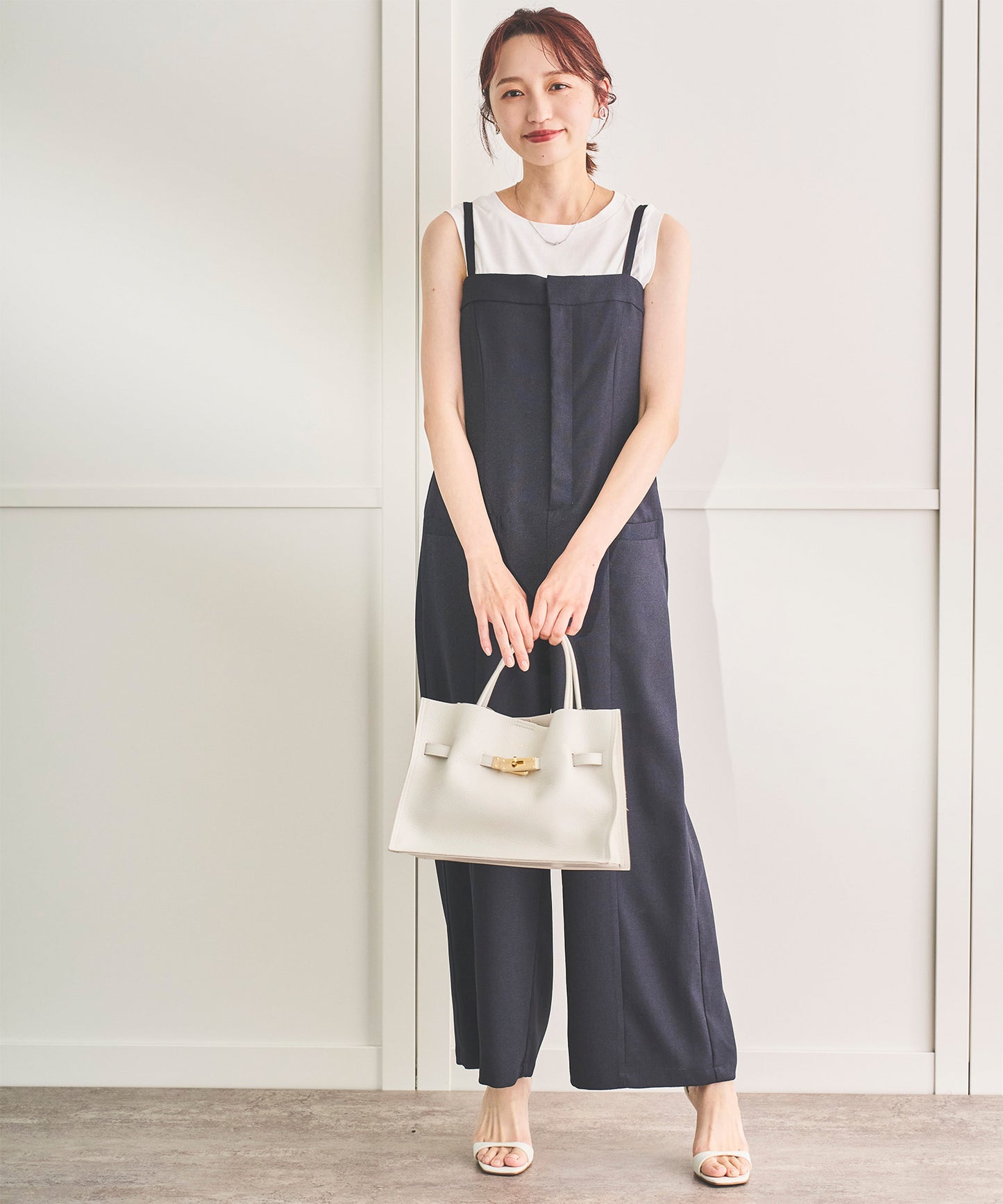 【cahoさんご紹介アイテム】セット対応 リネンライクベアオールインワン