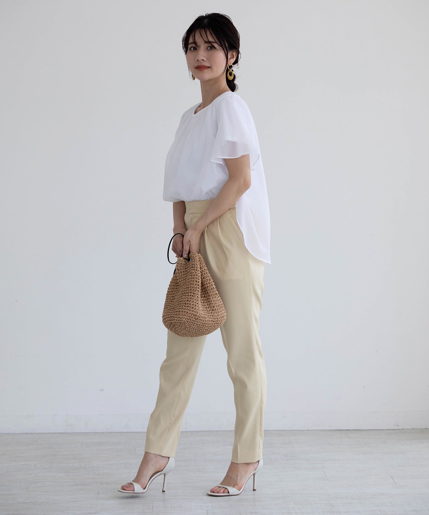 シフォンドッキングカットソー