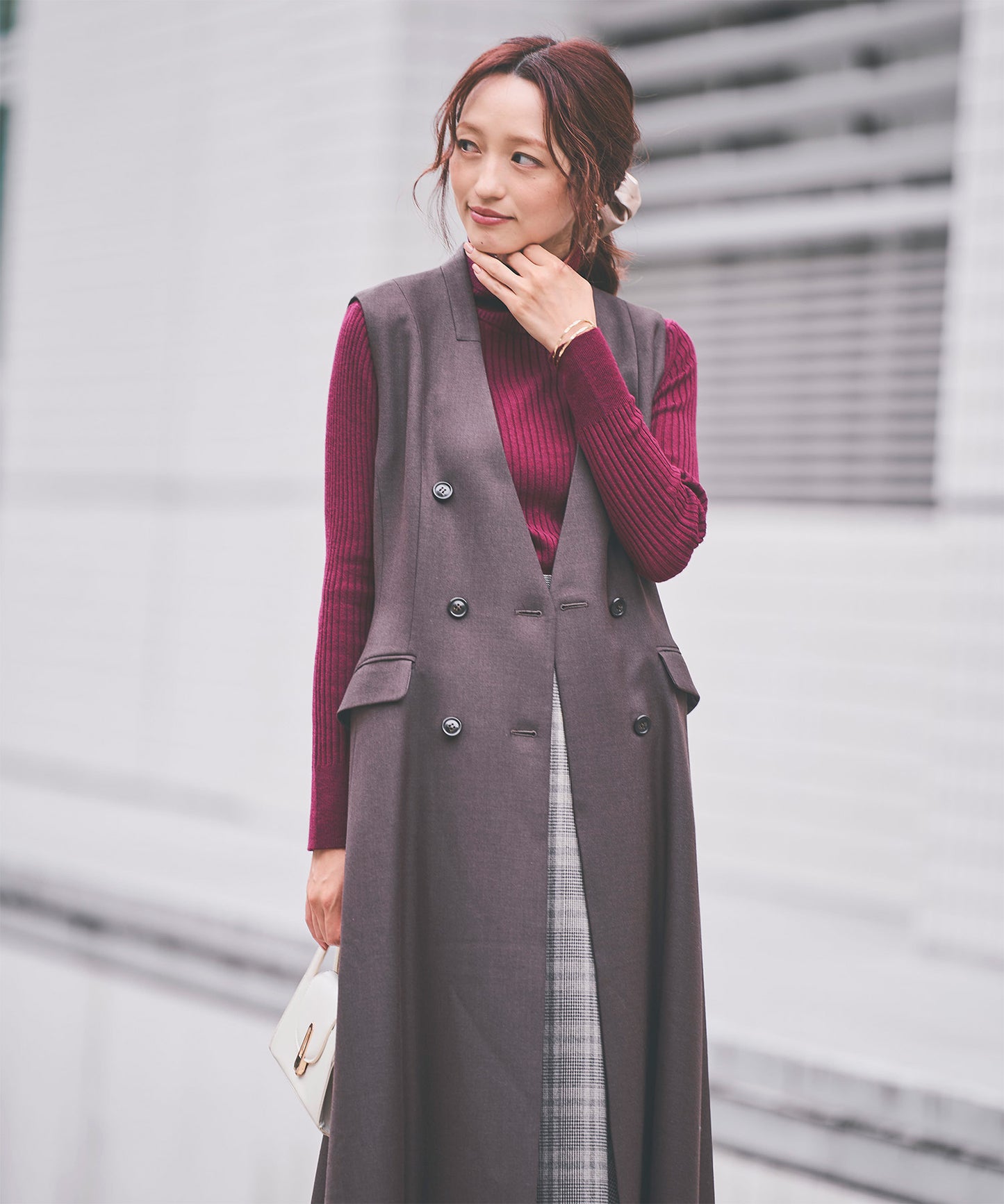 《予約商品 9/24 13:00まで10%OFF》【洗える】バックボタンリブタートルニット