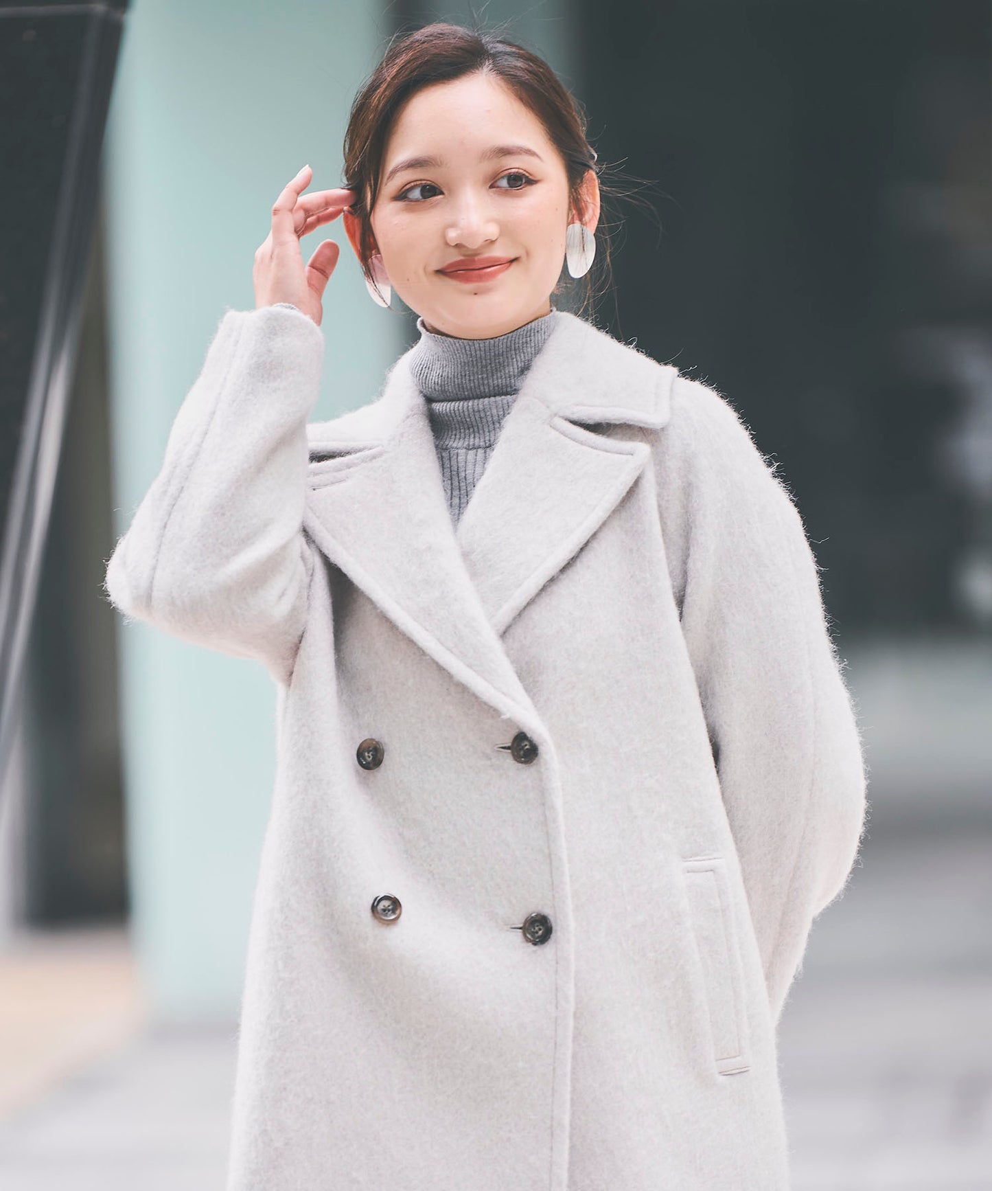 《予約商品 10/22 13:00まで10%OFF》【軽量】ロングシャギーコート