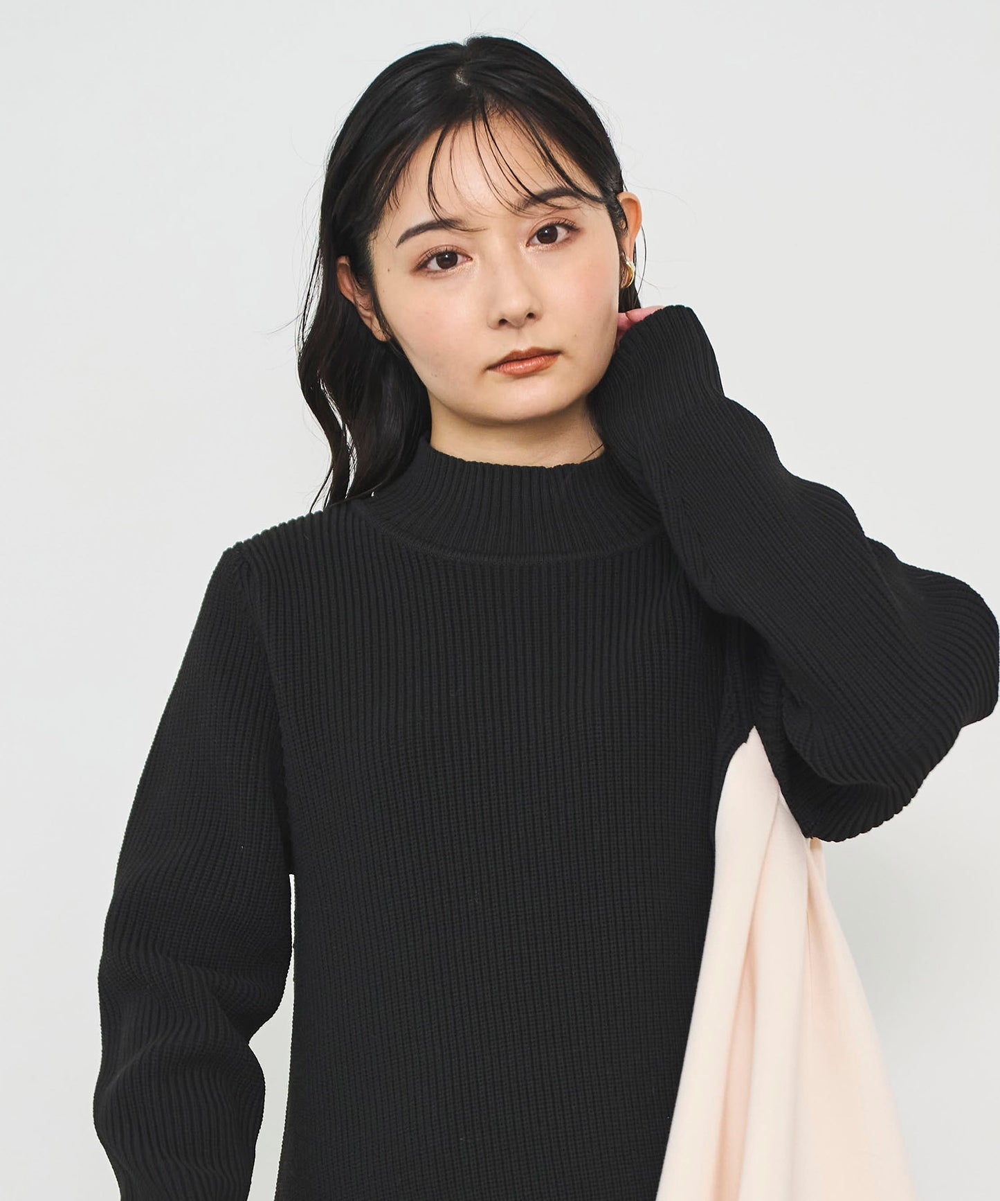 ボンディングニットミニワンピース