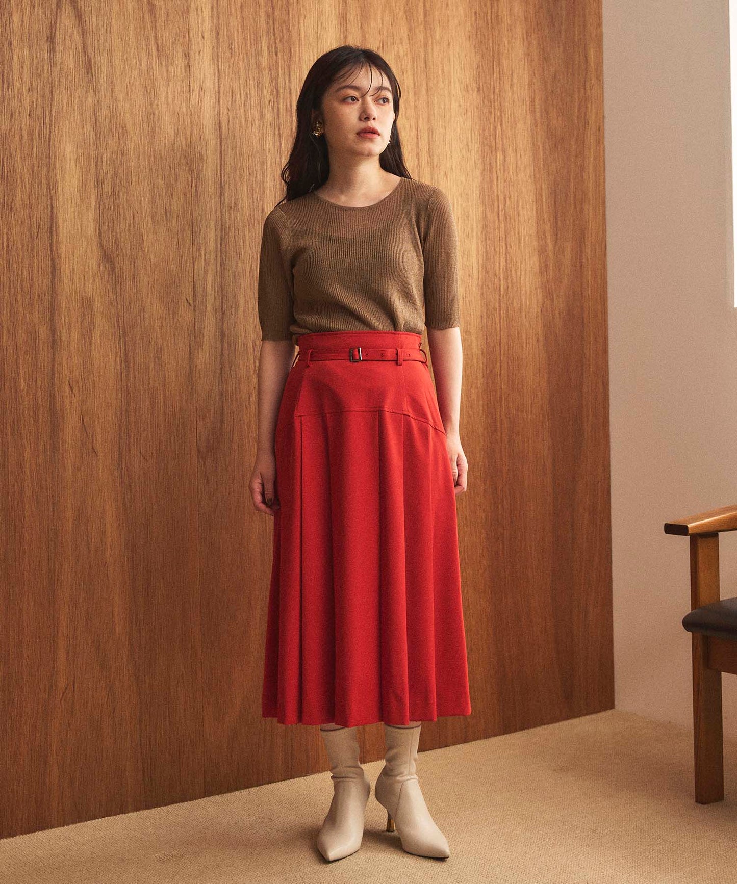 ブラウン / 152㎝ Fサイズ着用