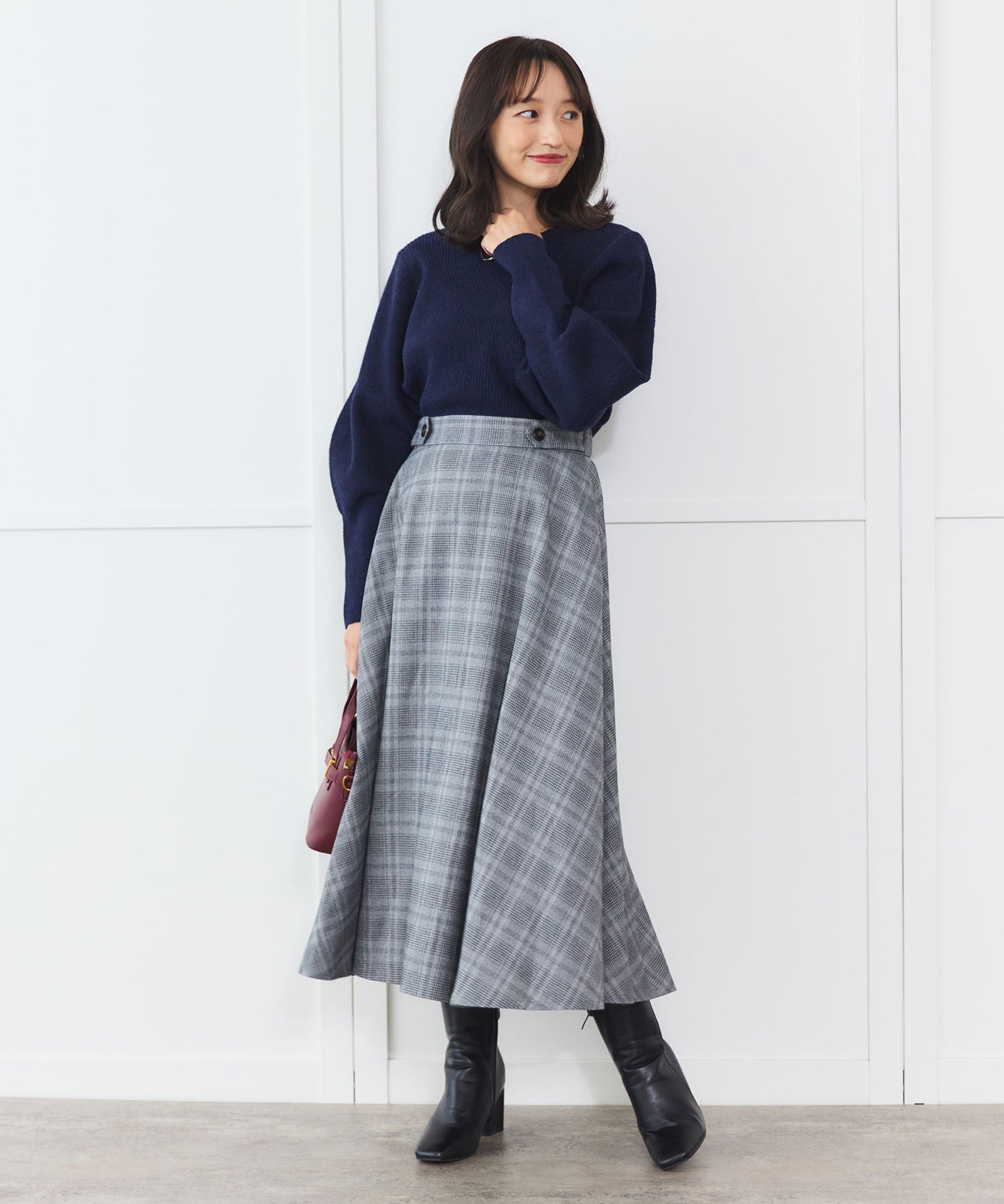 ネイビー/153cm Fサイズ着用