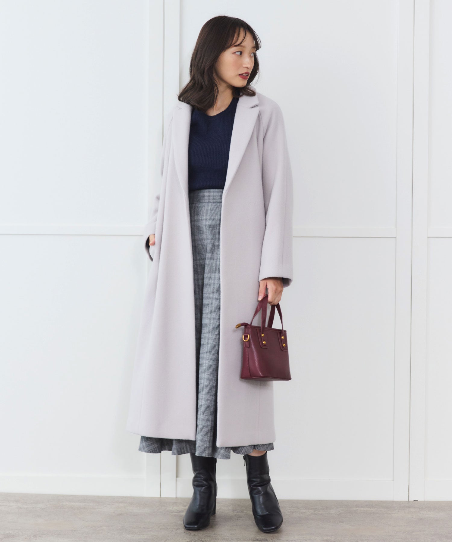 PECOLAMB】 ウールメルトンガウンコート – Sirin Online Store