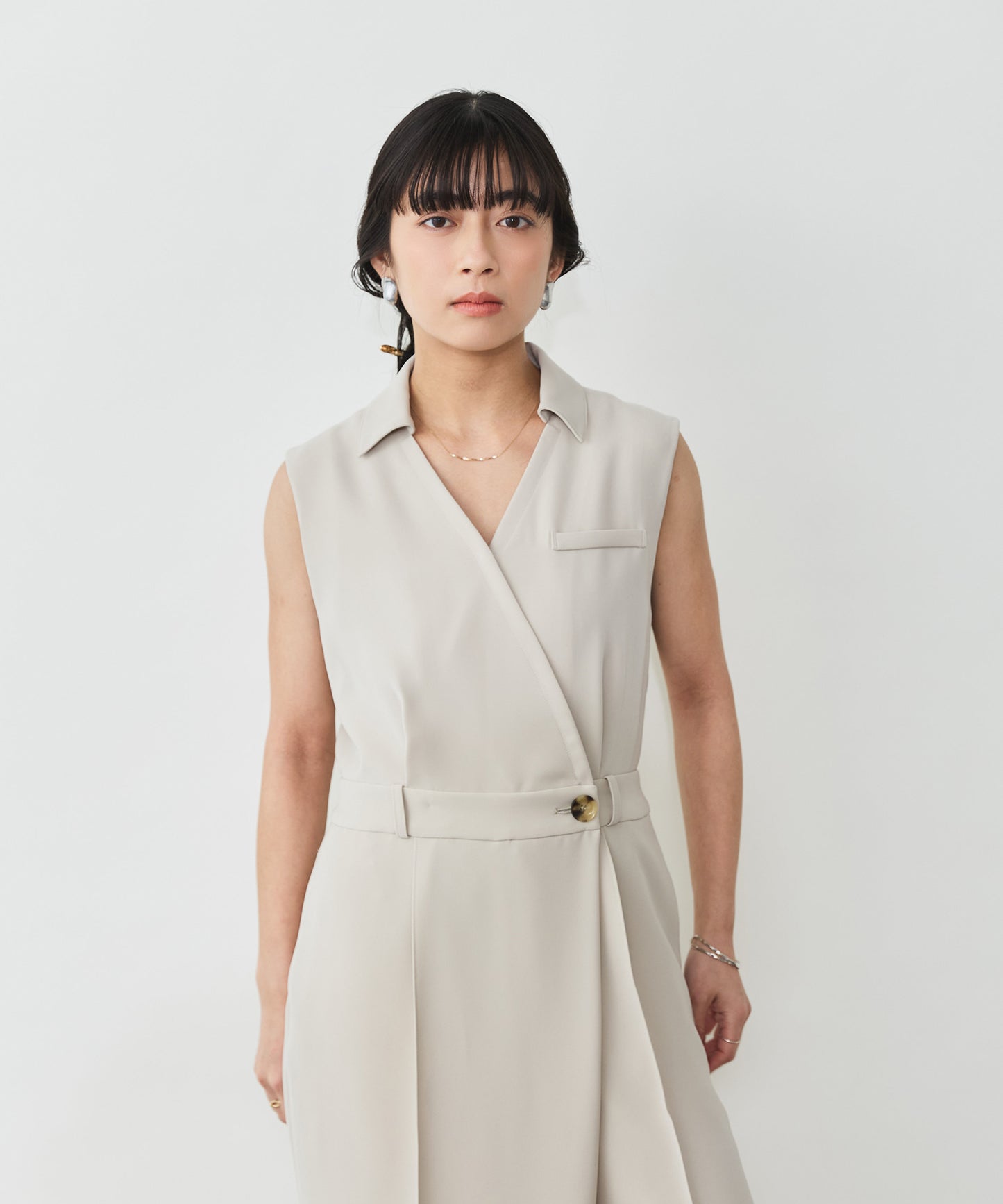 ノースリカシュクールオールインワン