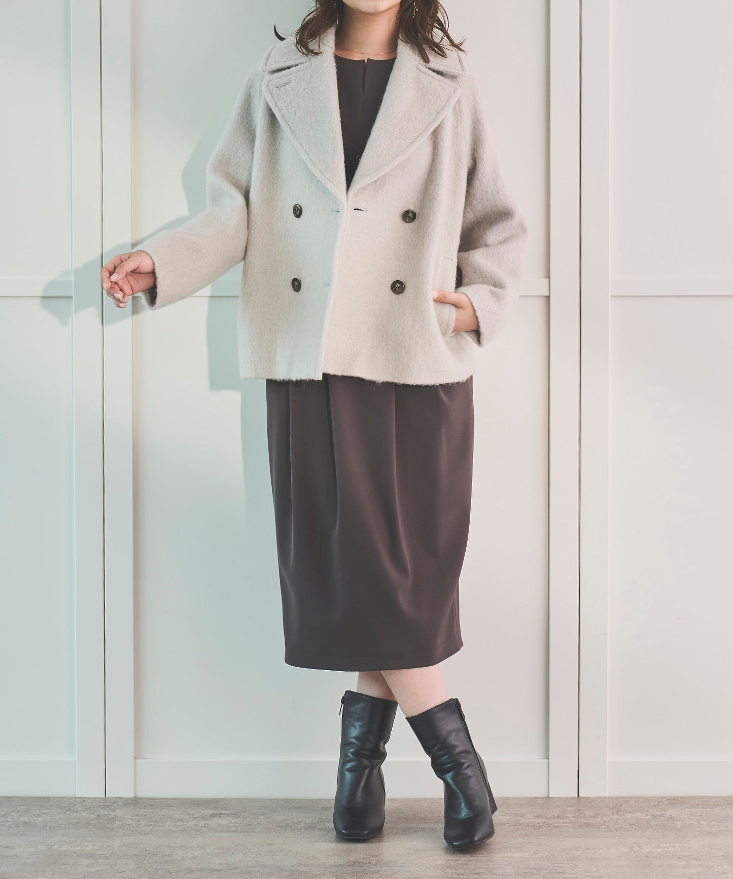 《予約商品 10/1 13:00まで10%OFF》【軽量・新色展開】ミドルシャギーコート