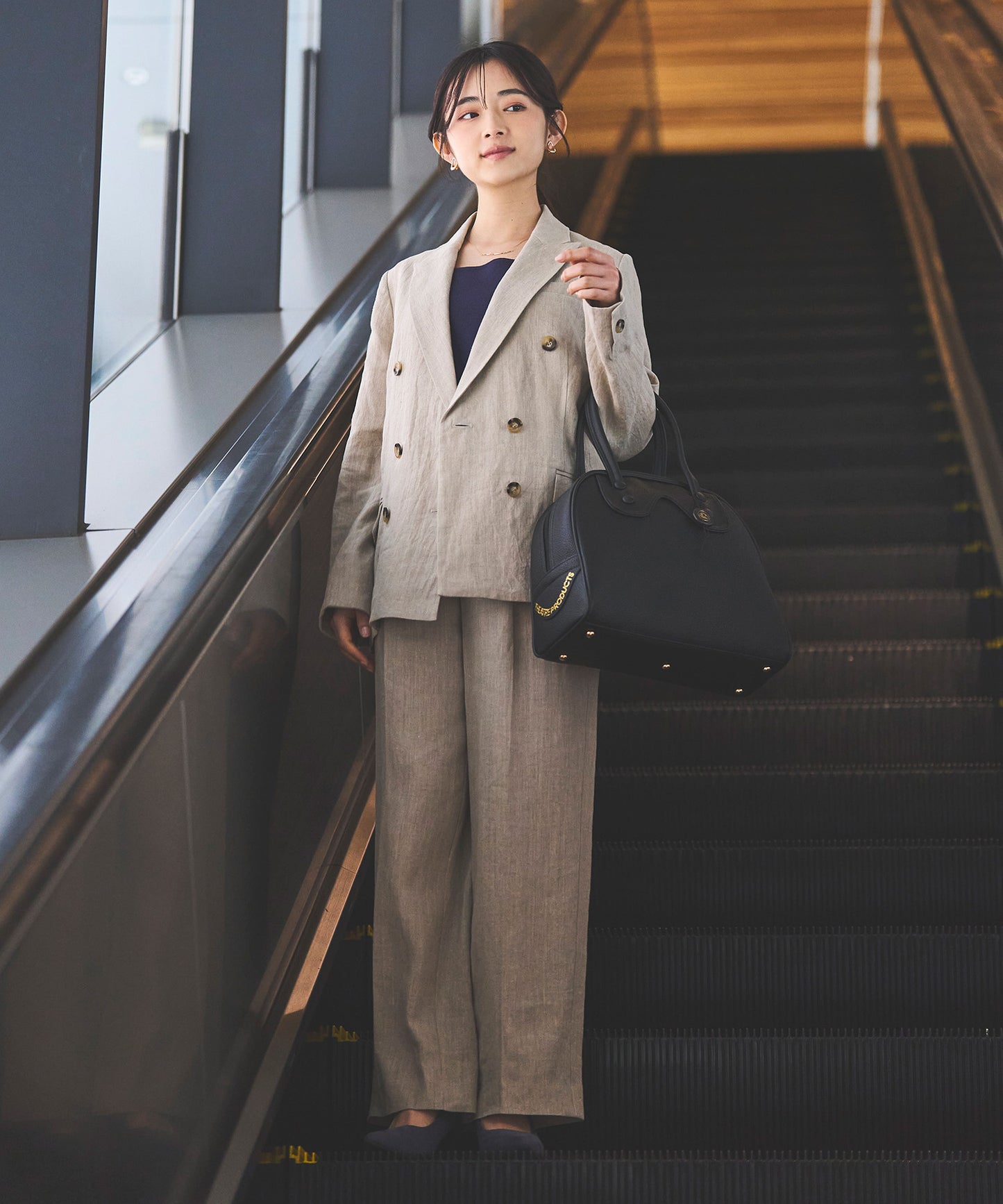 【Premium】リネン100%ストレートパンツ