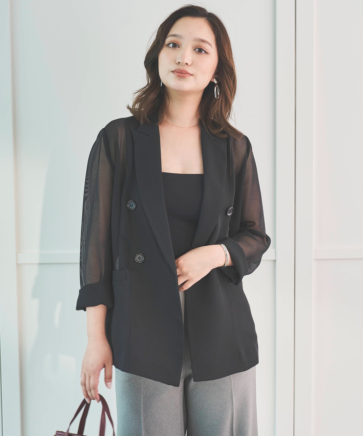 sirin 【シワになりにくい】シアーメッシュジャケット シワになりにくい】シアーメッシュジャケット – Sirin Online Store
