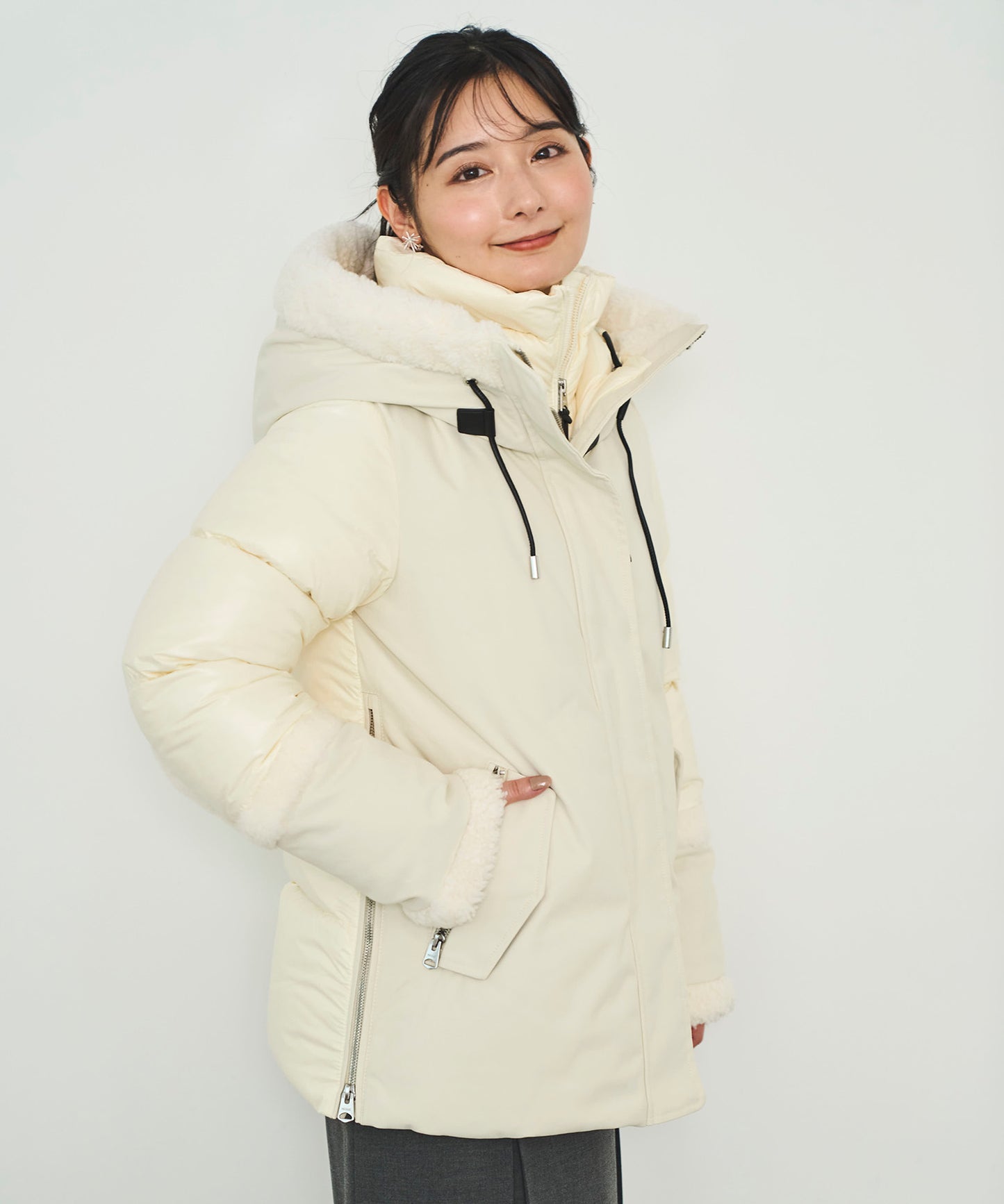 【MACKAGE】CYRAH Ladies Hooded Down JK
