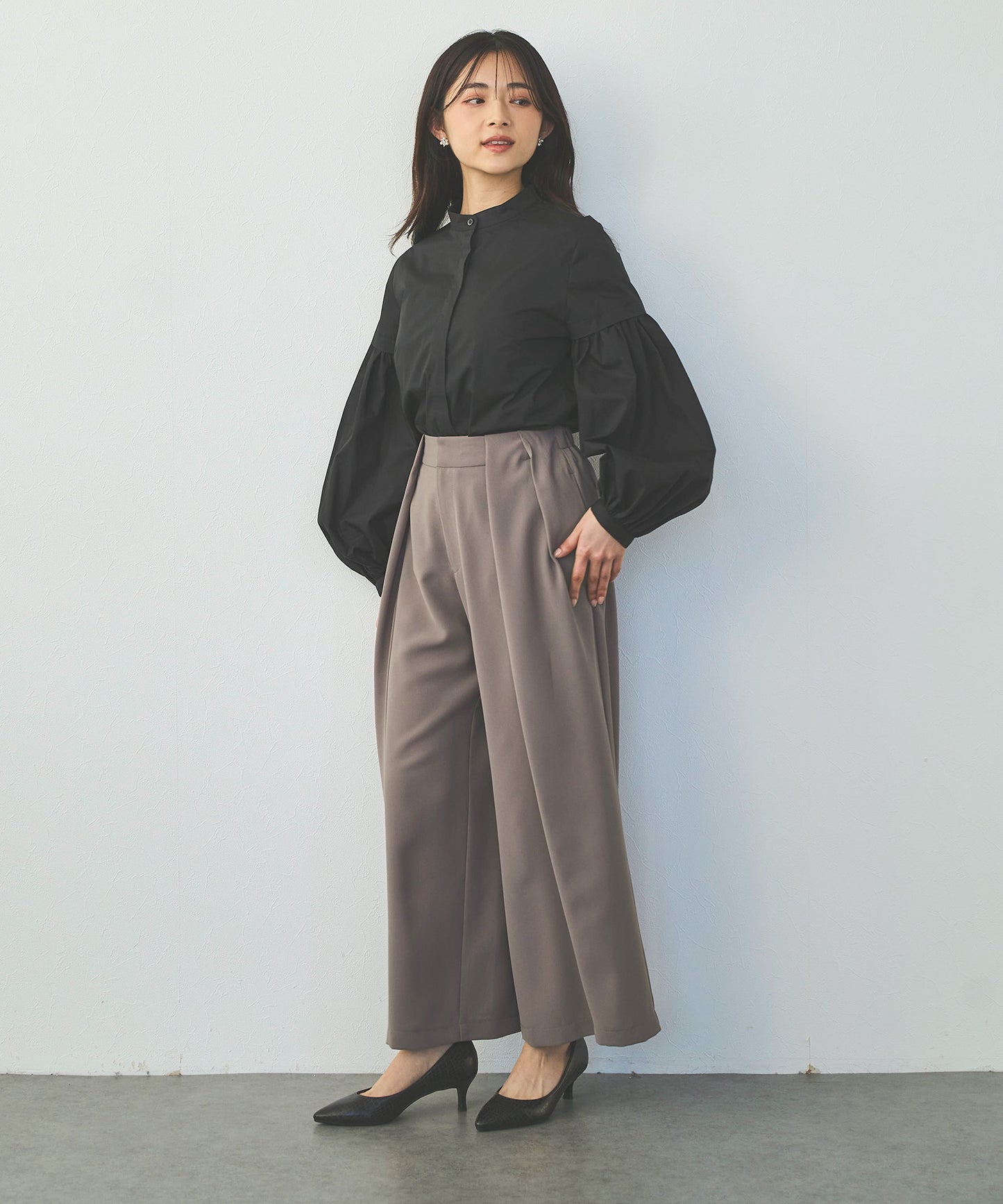 《予約商品》ボリュームスリーブブラウス