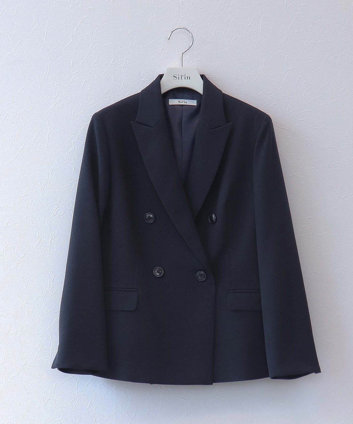 《予約商品 8/6 13:00まで10%OFF》【セット対応】イージーケア ダブルボタンジャケット