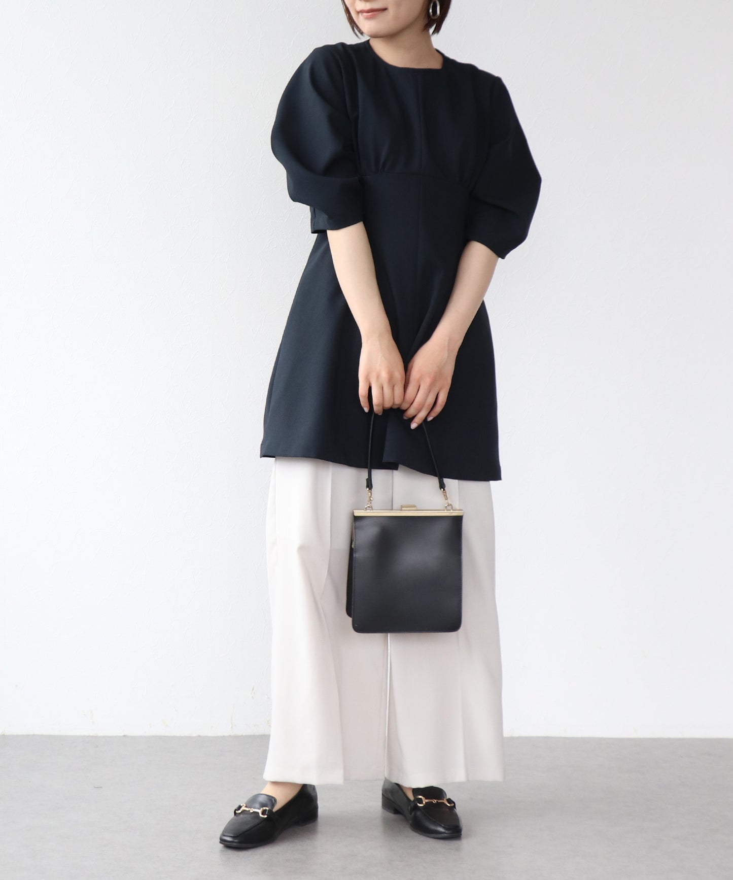 ネイビー 154cm/Fサイズ着用※商品画像は丈が2cm長くなっております。