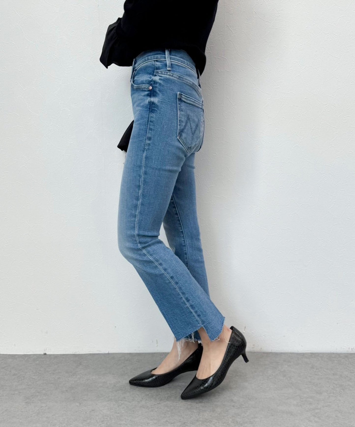 【MOTHER】LIL INSIDER CROP STEP FRAY