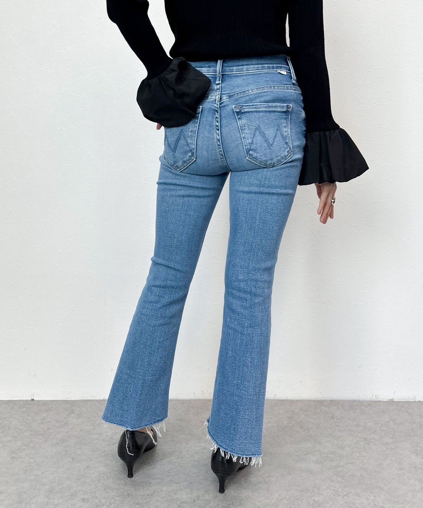 【MOTHER】LIL INSIDER CROP STEP FRAY