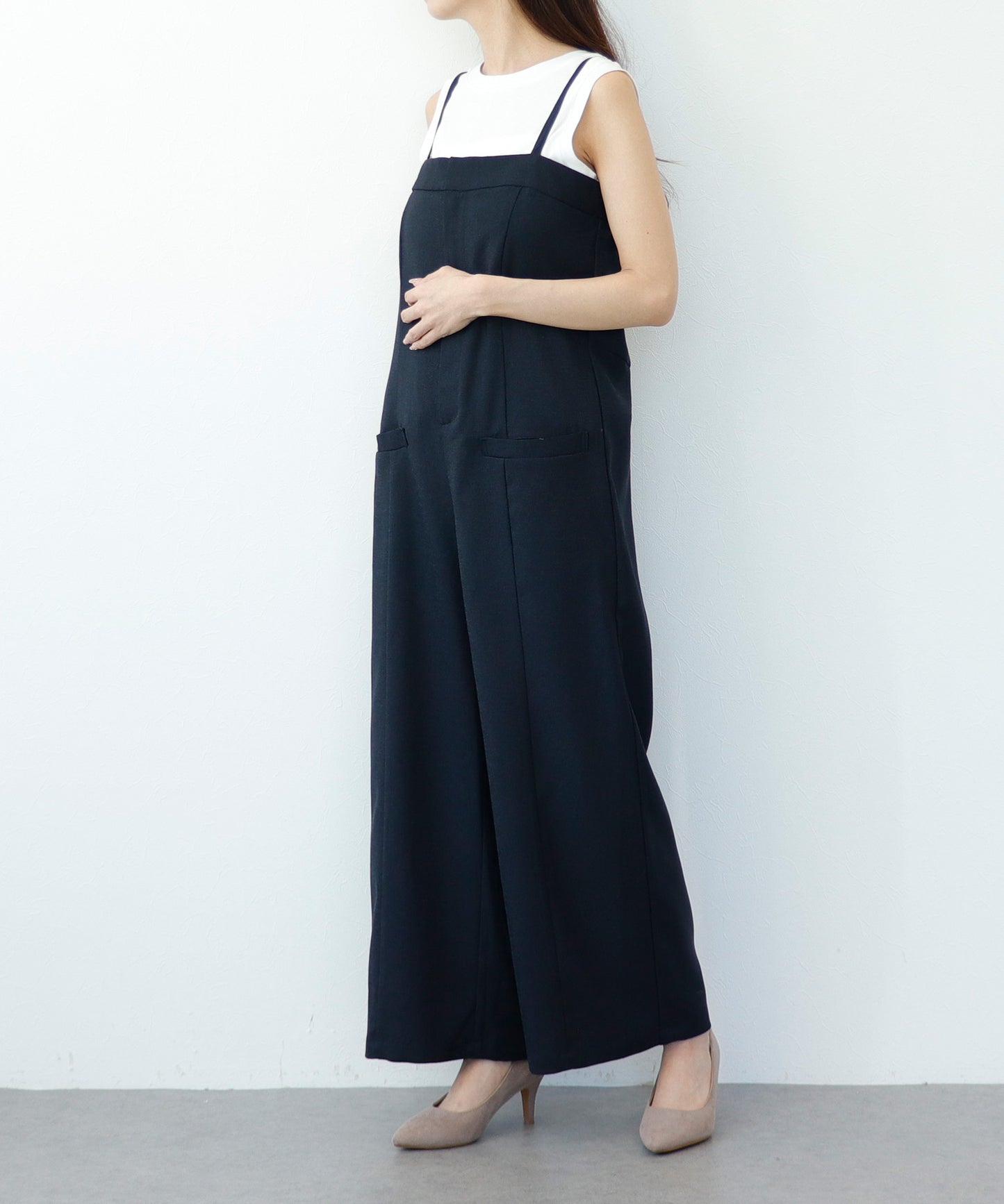 【cahoさんご紹介アイテム】セット対応 リネンライクベアオールインワン