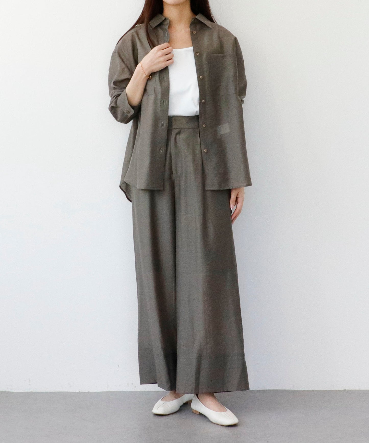 【セット対応】シルクブレンドシアーパンツ