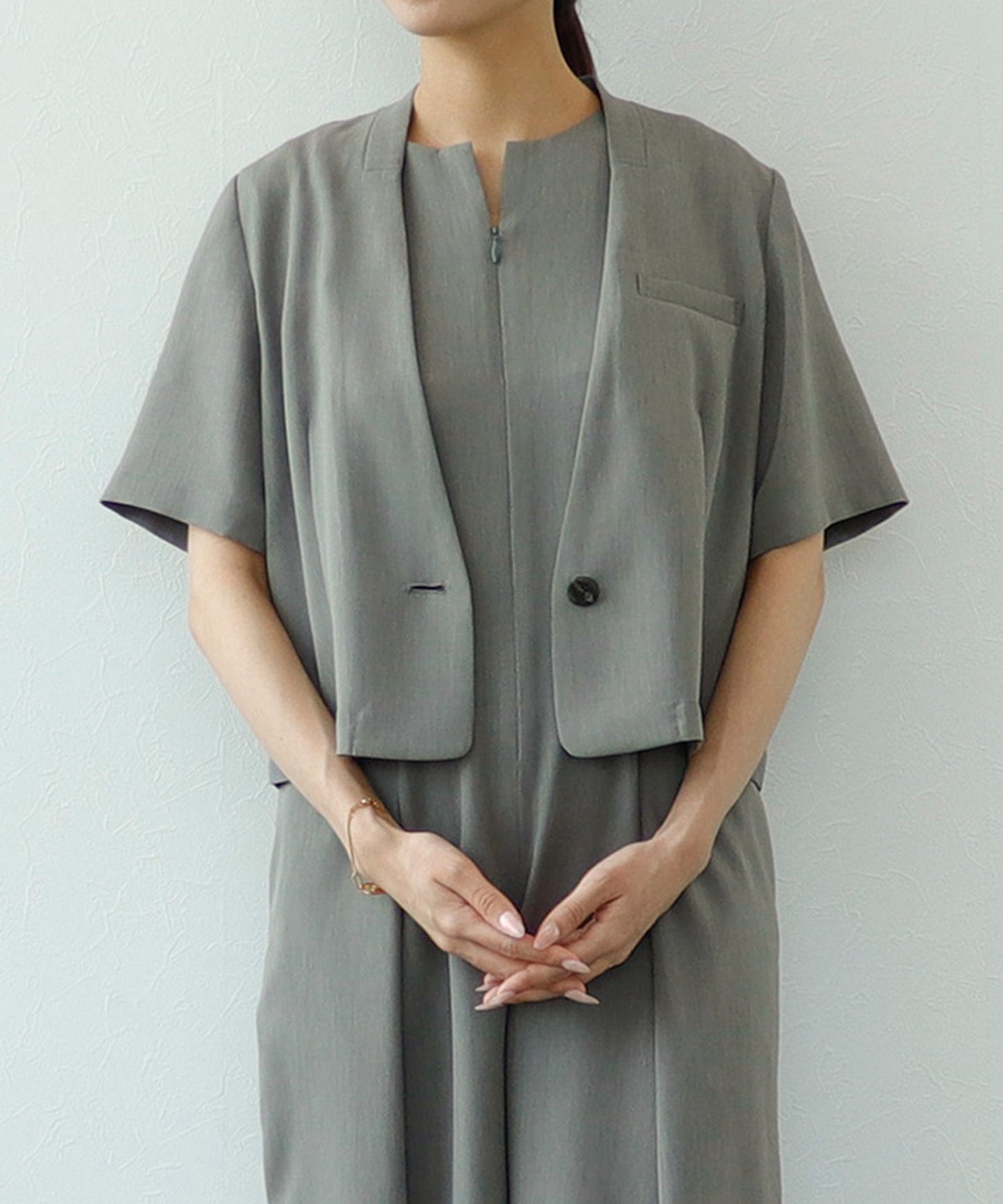 グレー / 155㎝ Fサイズ着用※カラーイメージ
