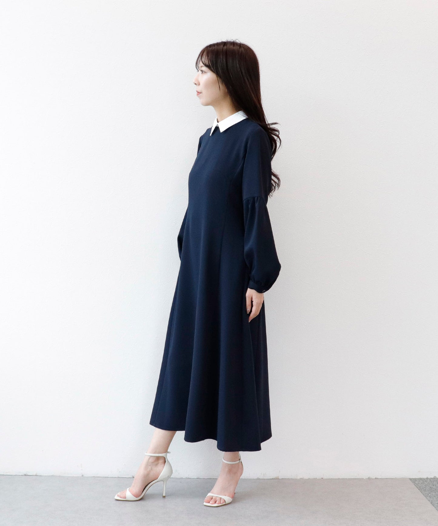 《予約商品》【2way】Aラインパフスリーブワンピース