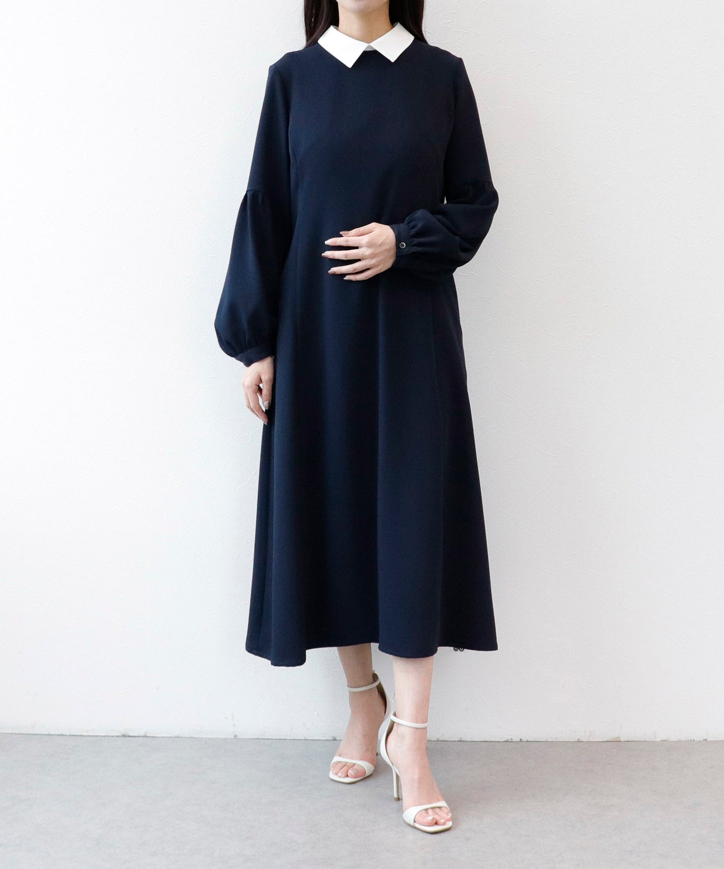 《予約商品》【2way】Aラインパフスリーブワンピース
