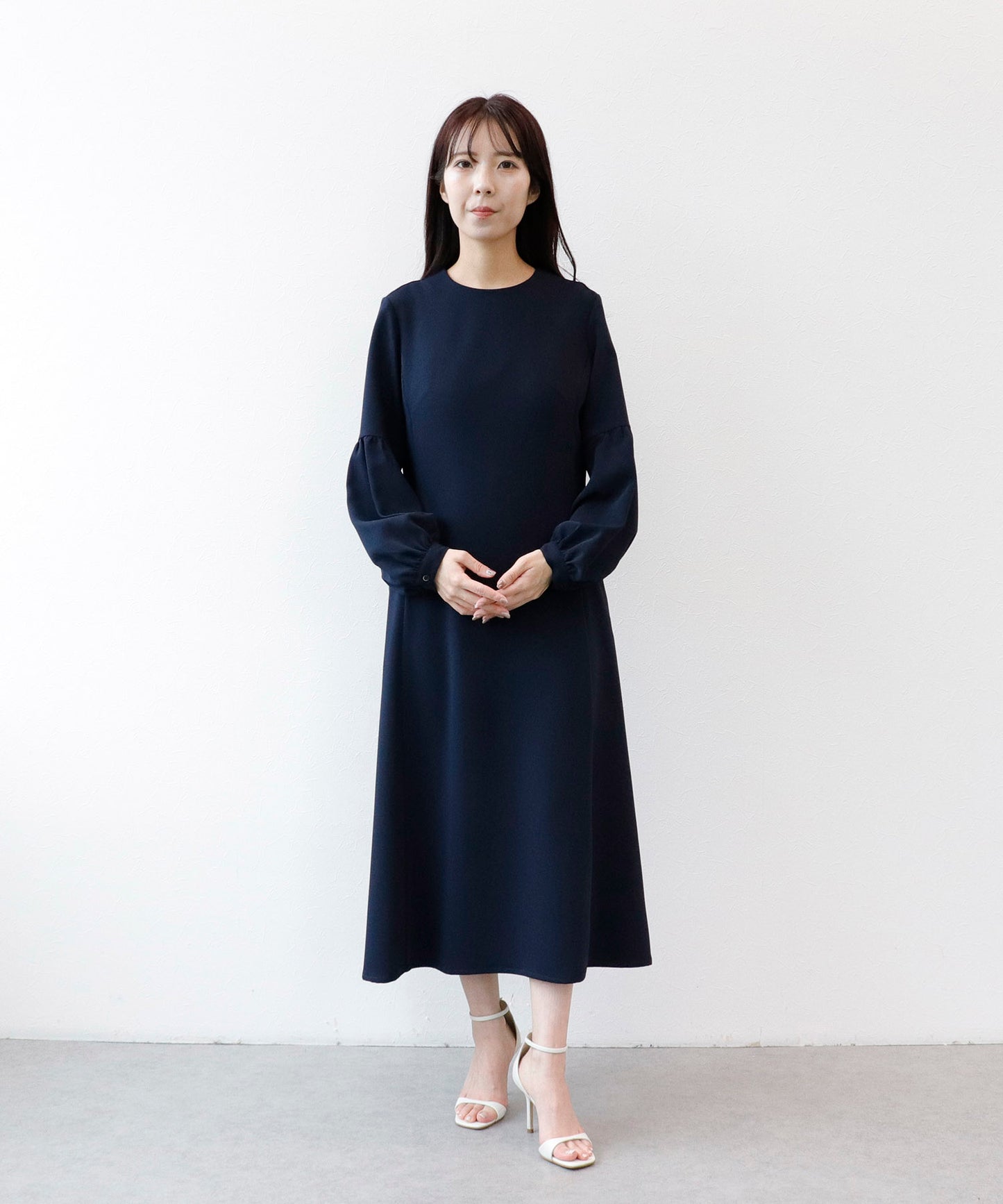 《予約商品》【2way】Aラインパフスリーブワンピース