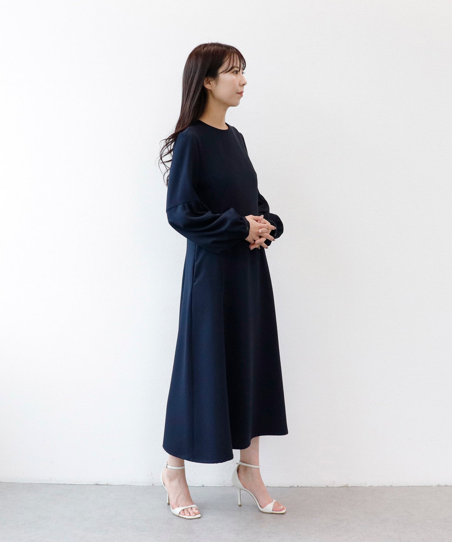 《予約商品》【2way】Aラインパフスリーブワンピース