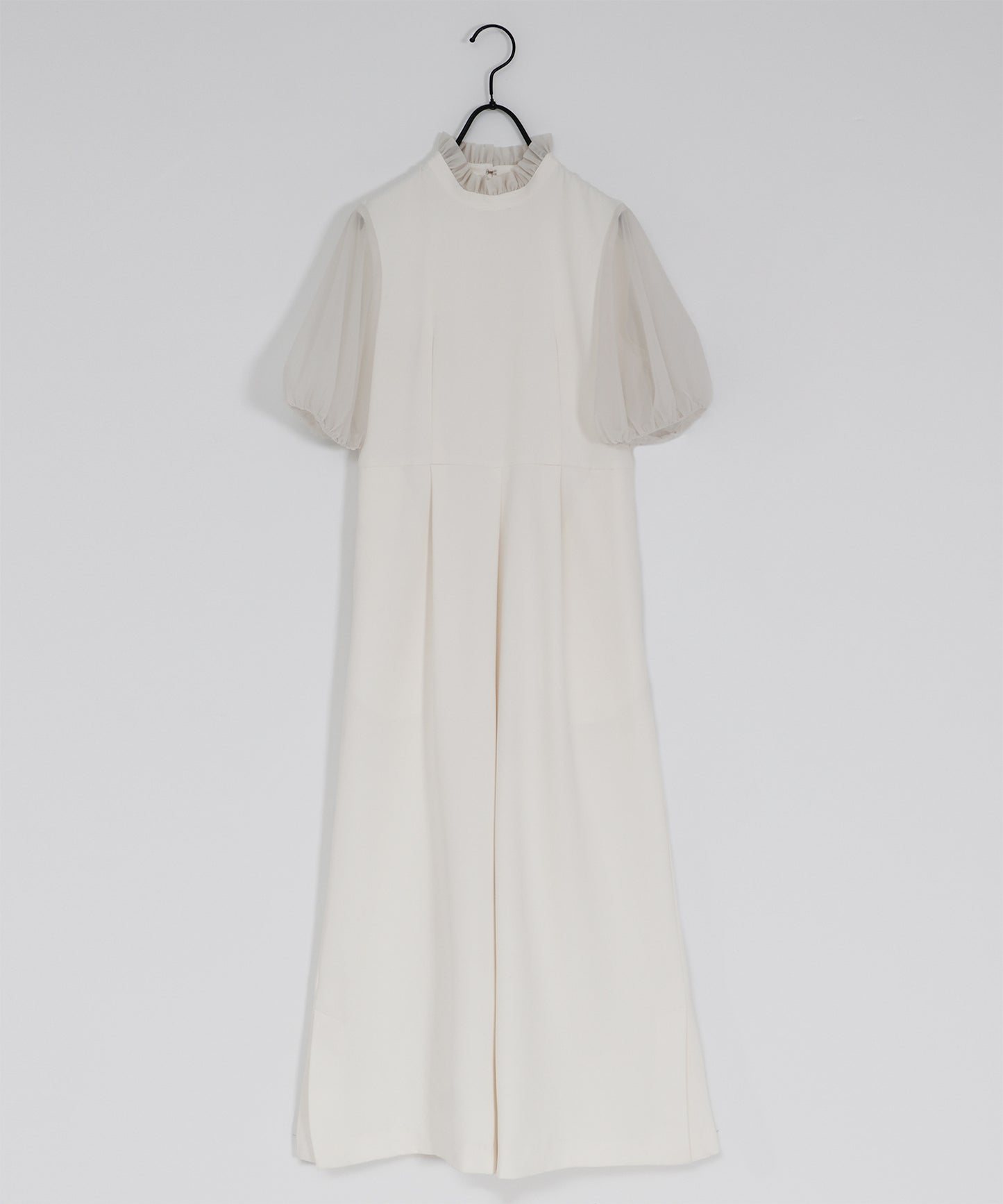 【シフォン袖】ドッキングオールインワン