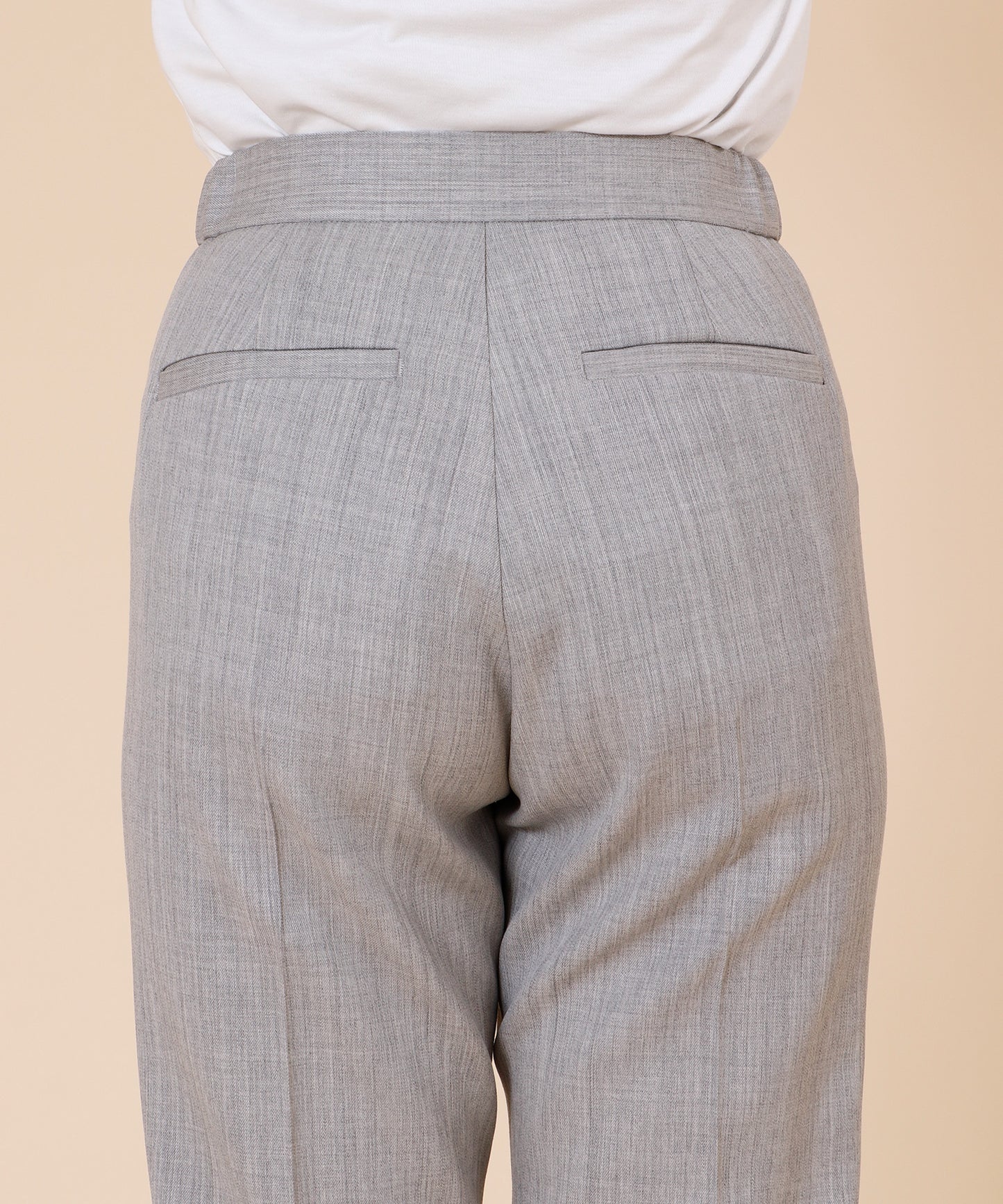 【セット対応】100%エコウールテーパードパンツ