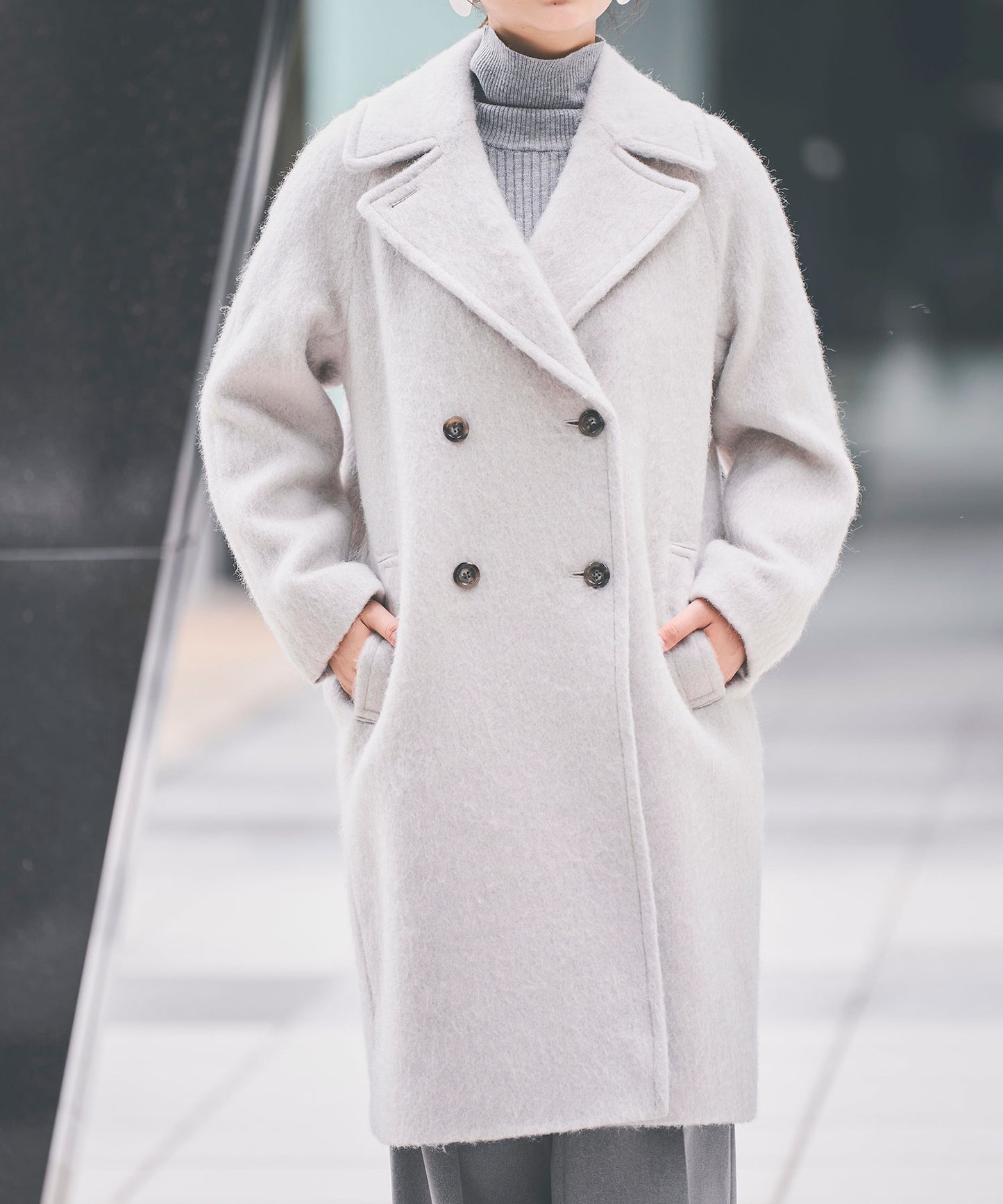 《予約商品 11/5 13:00まで10％OFF》【軽量】ロングシャギーコート