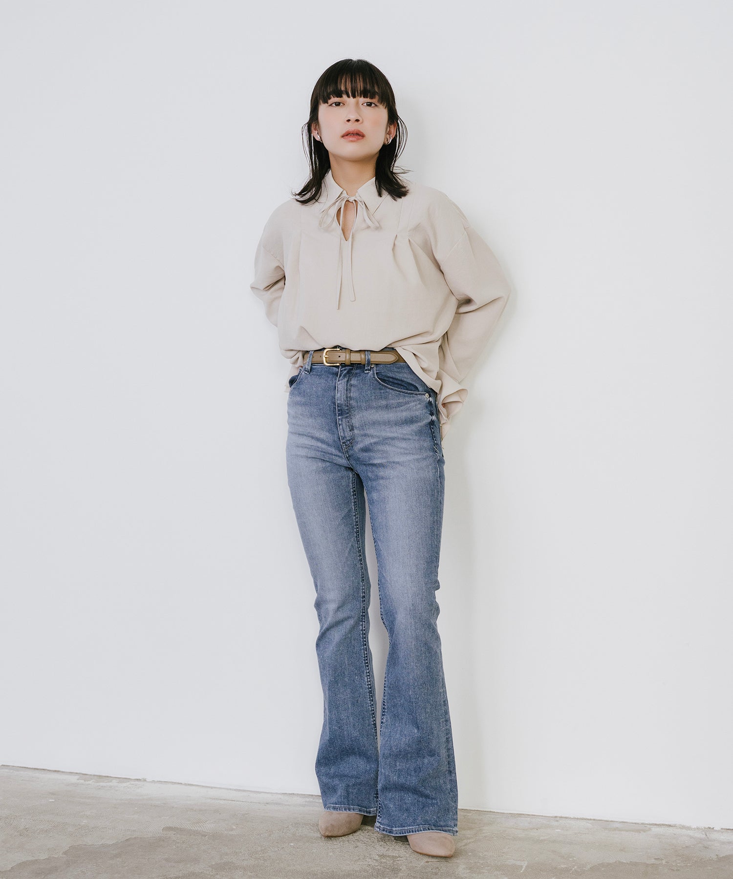 model：153cm　着用：Fサイズ
