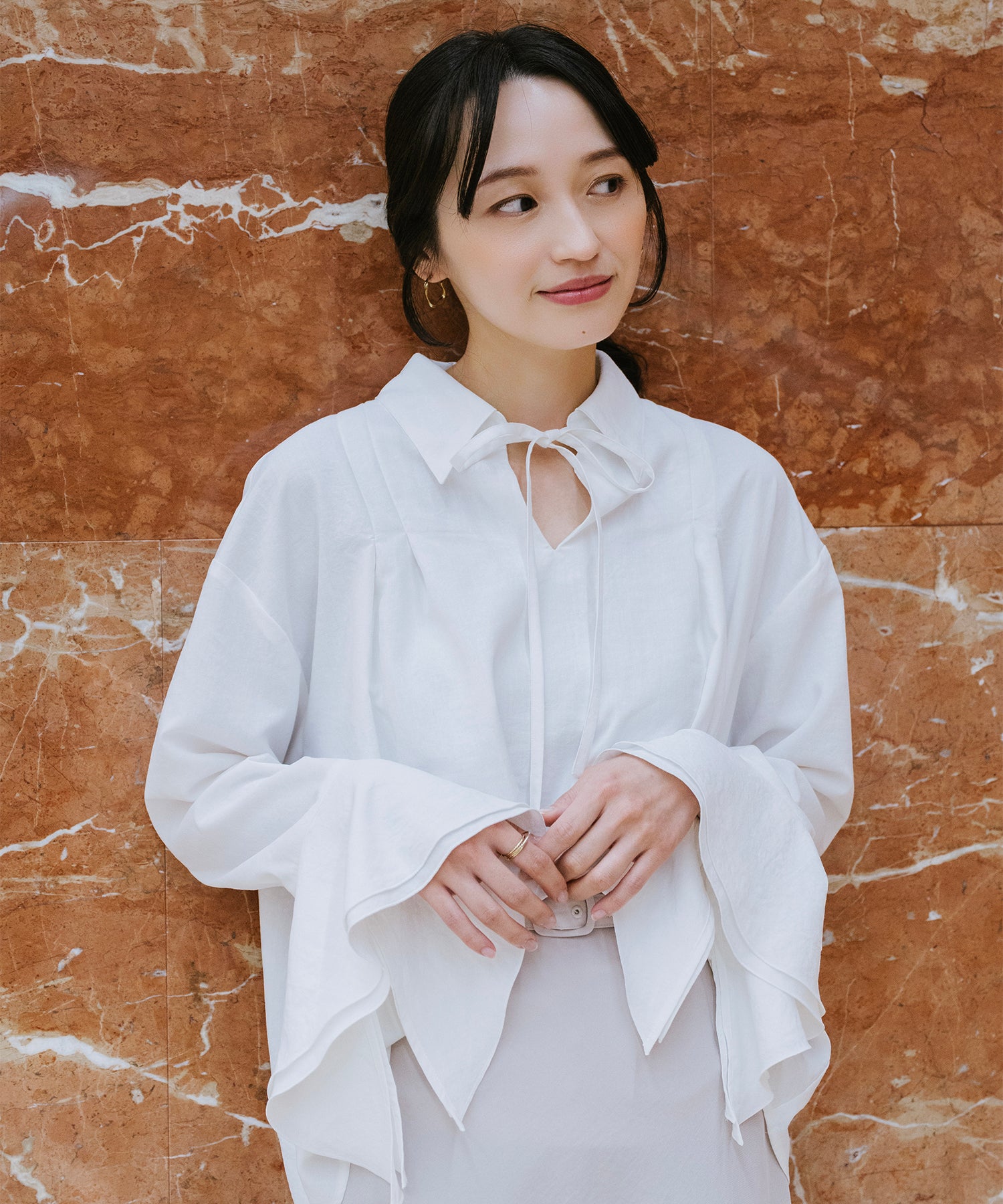 model：153cm　着用：Fサイズ