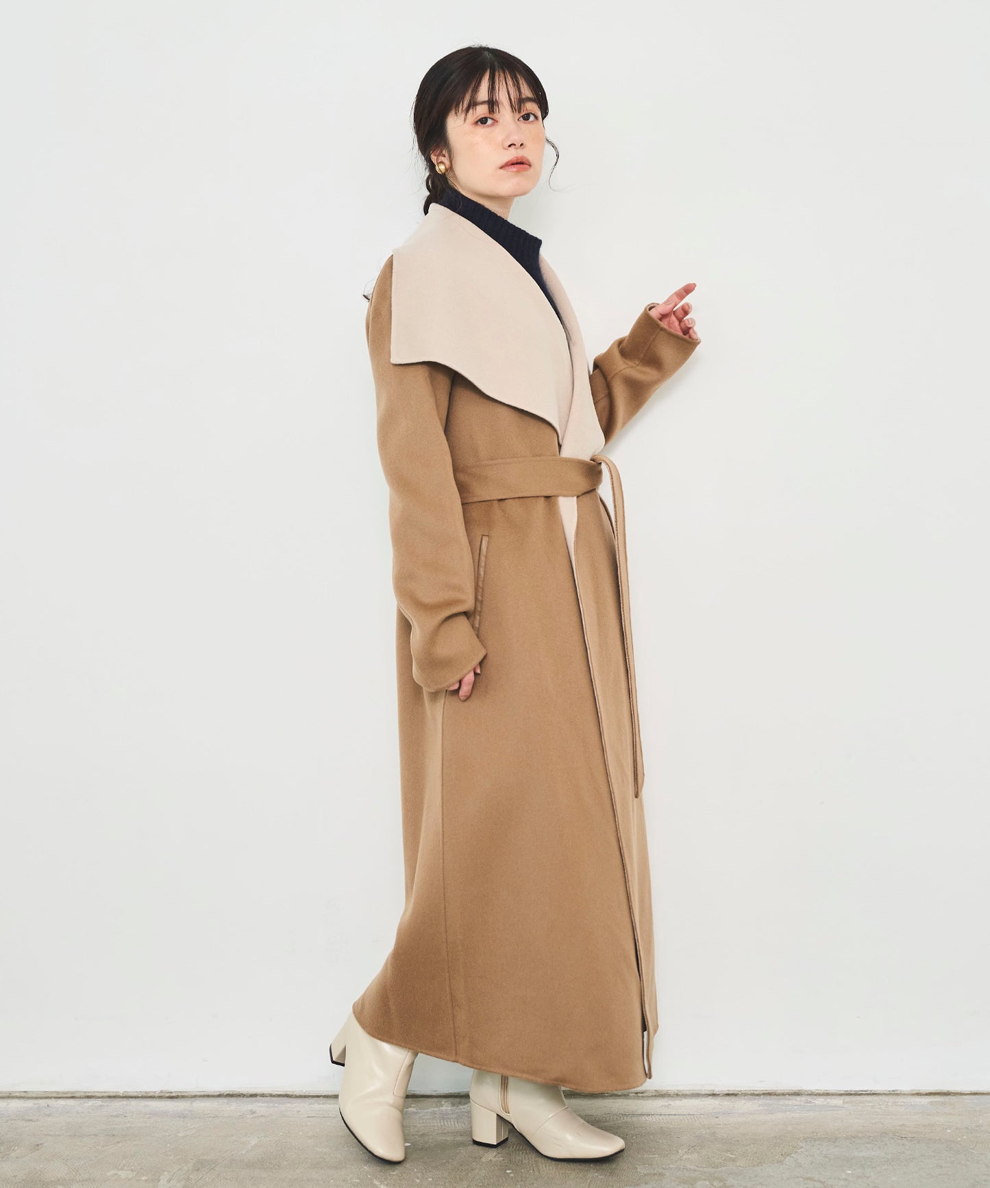 【MACKAGE】MAI-CN Ladies Belted Light Wool CT