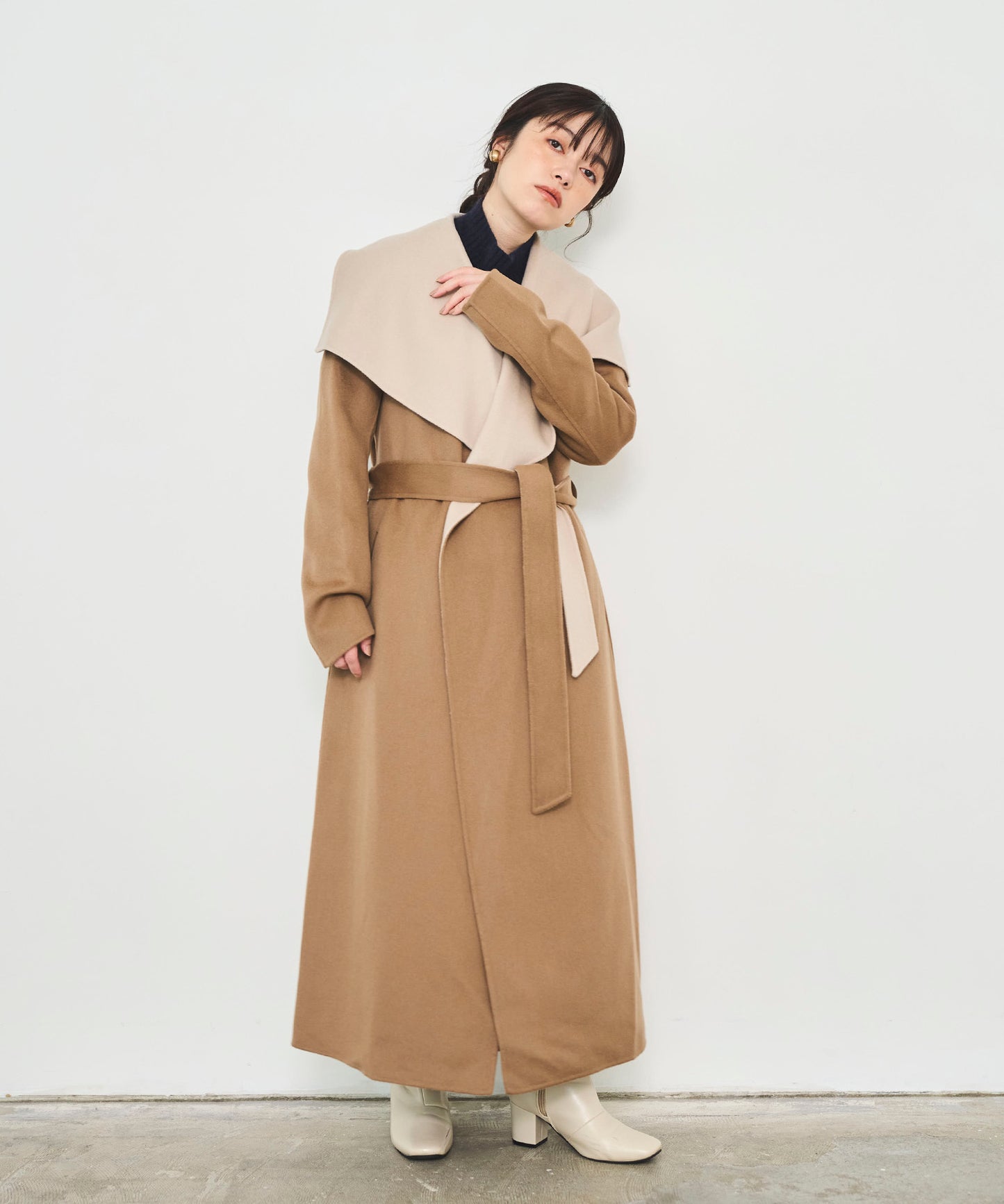 【MACKAGE】MAI-CN Ladies Belted Light Wool CT