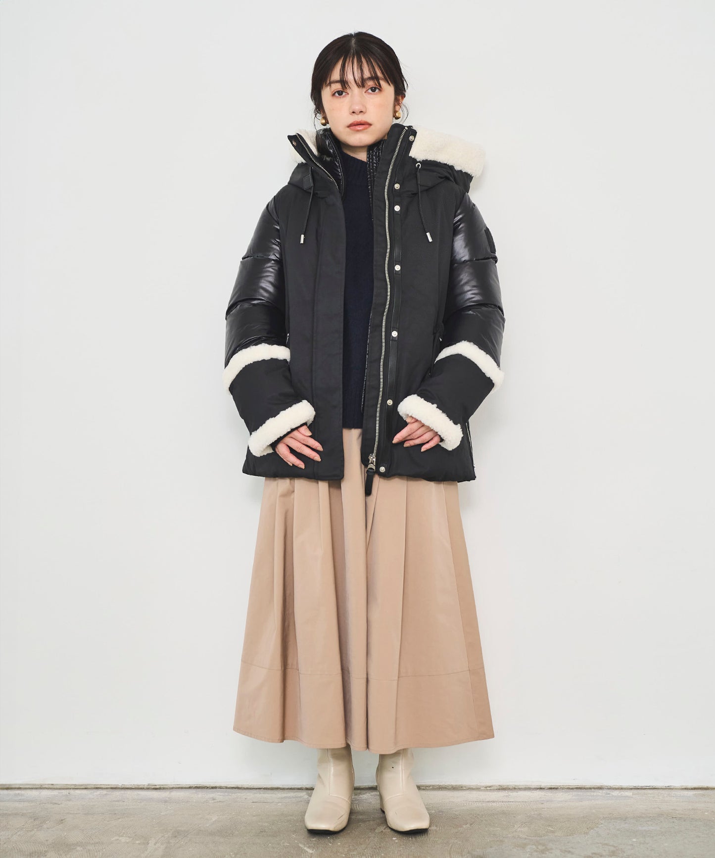 【MACKAGE】CYRAH  Ladies Hooded Down JK