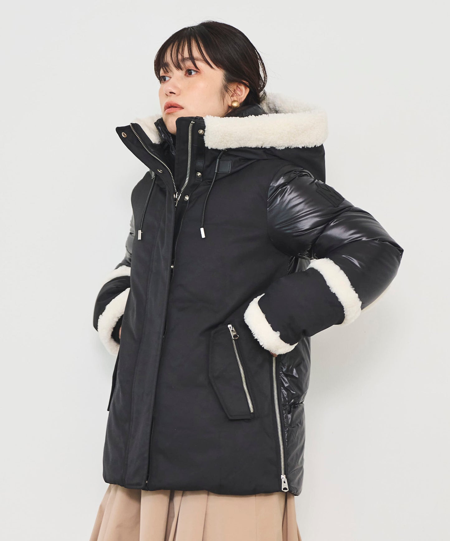 【MACKAGE】CYRAH  Ladies Hooded Down JK