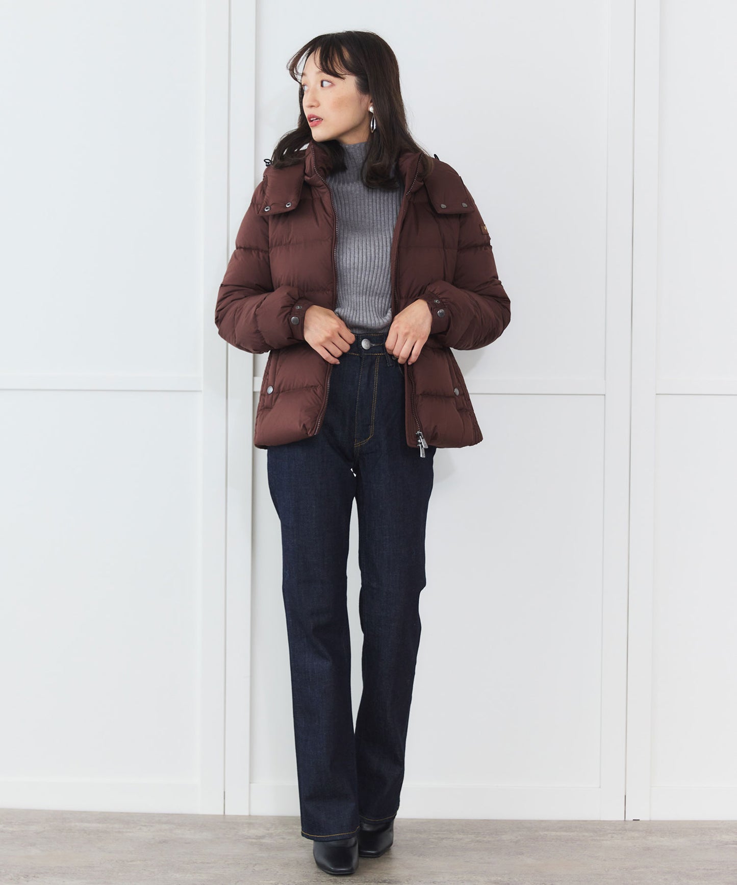 ブラウン/153cm Fサイズ着用