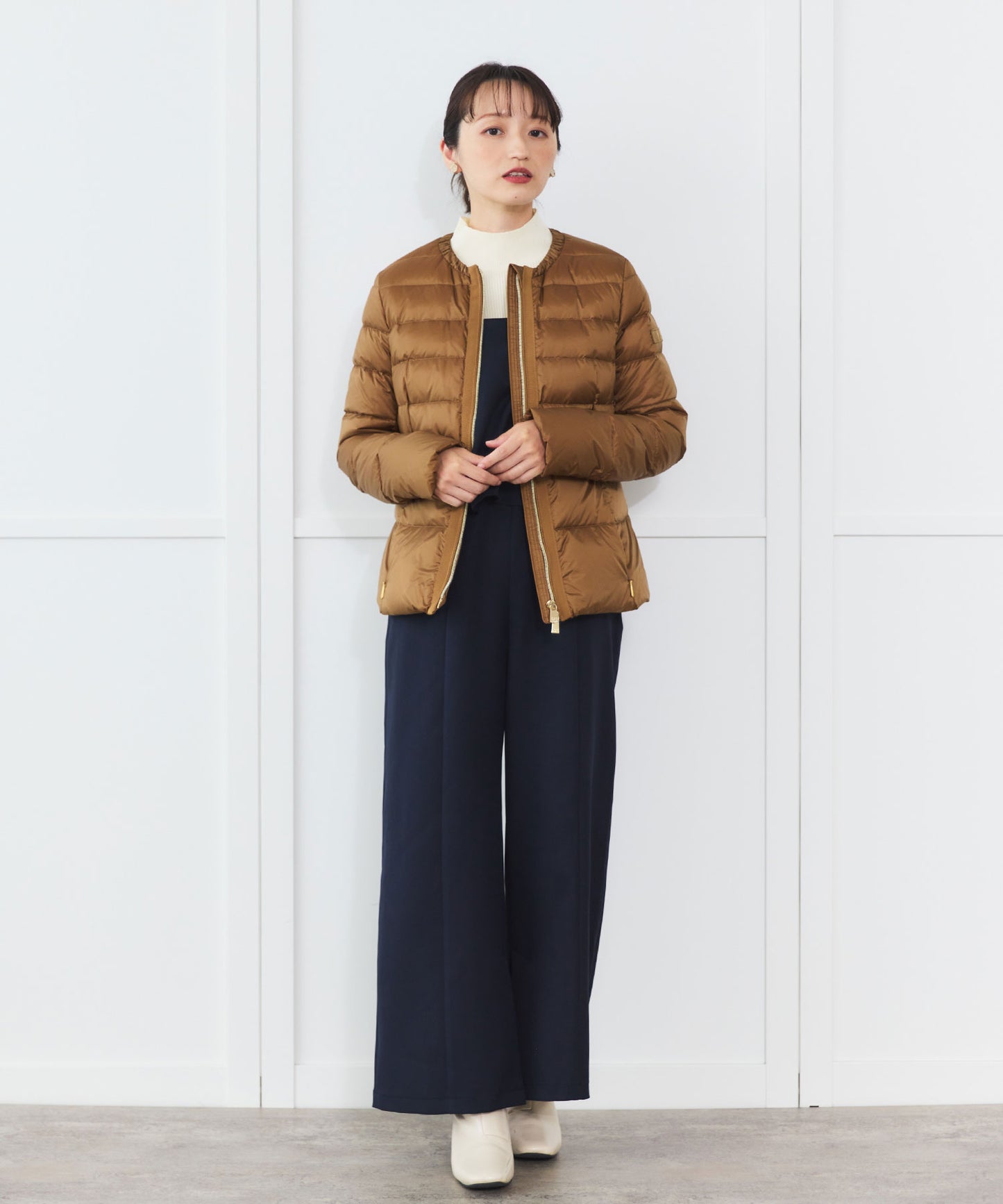 【TATRAS】BREVA ノーカラーダウンジャケット