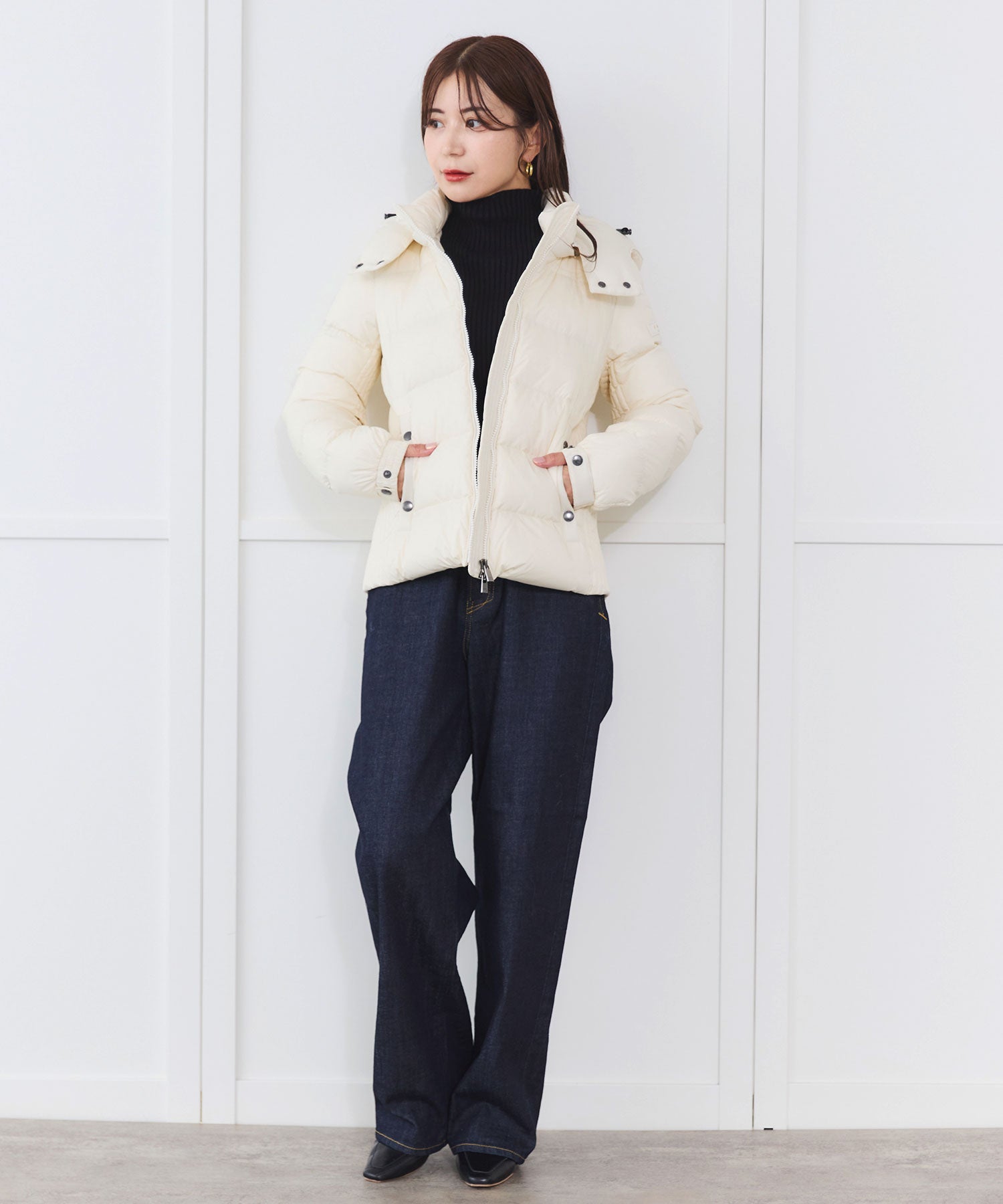 アイボリー/158cm Fサイズ着用