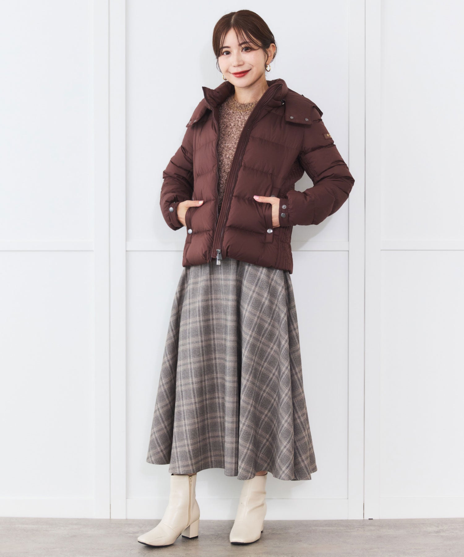 ブラウン/158cm Fサイズ着用