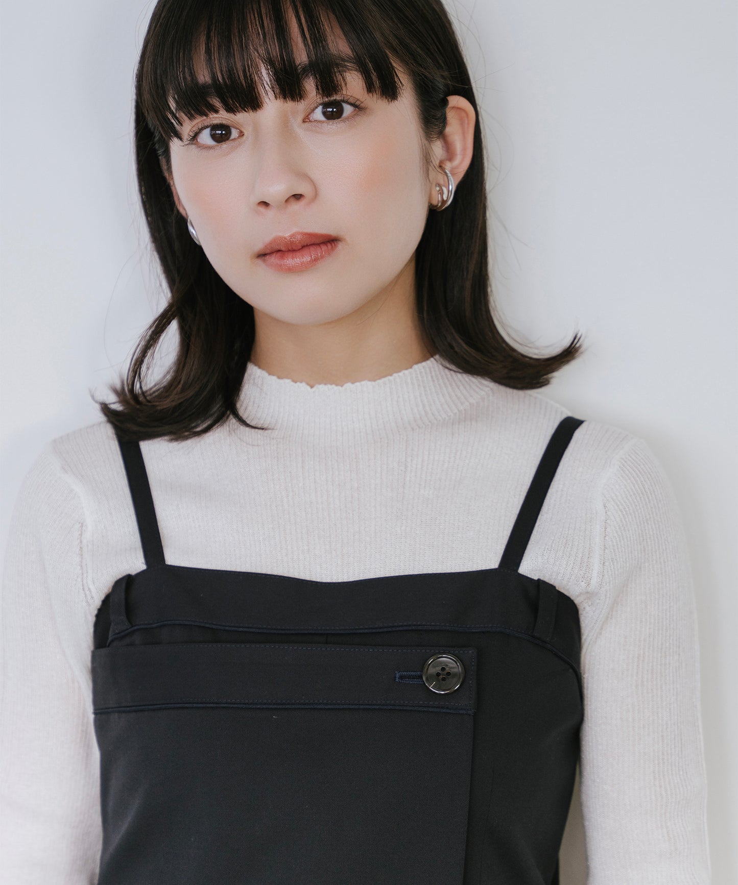 TRストレッチラップロンパース