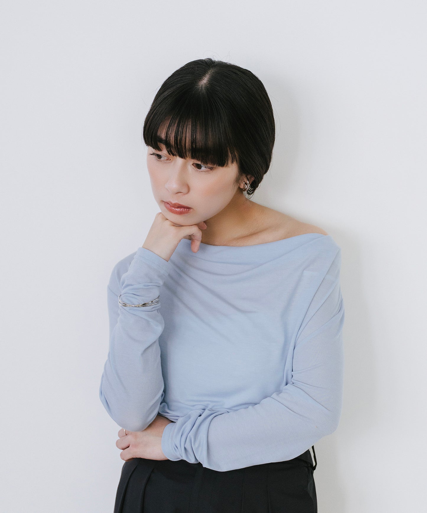 ギャザードレーププルオーバー