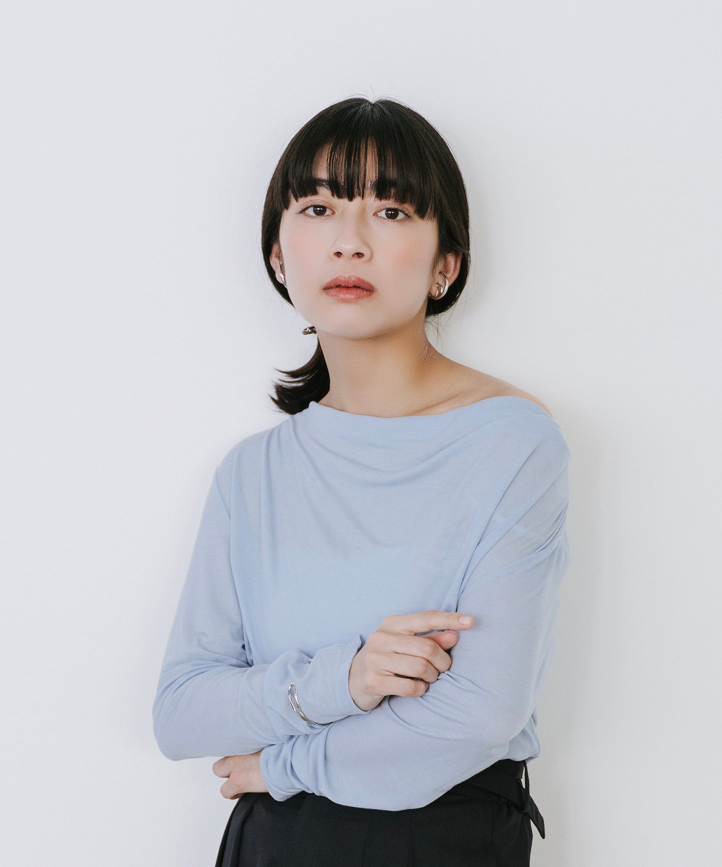 ギャザードレーププルオーバー