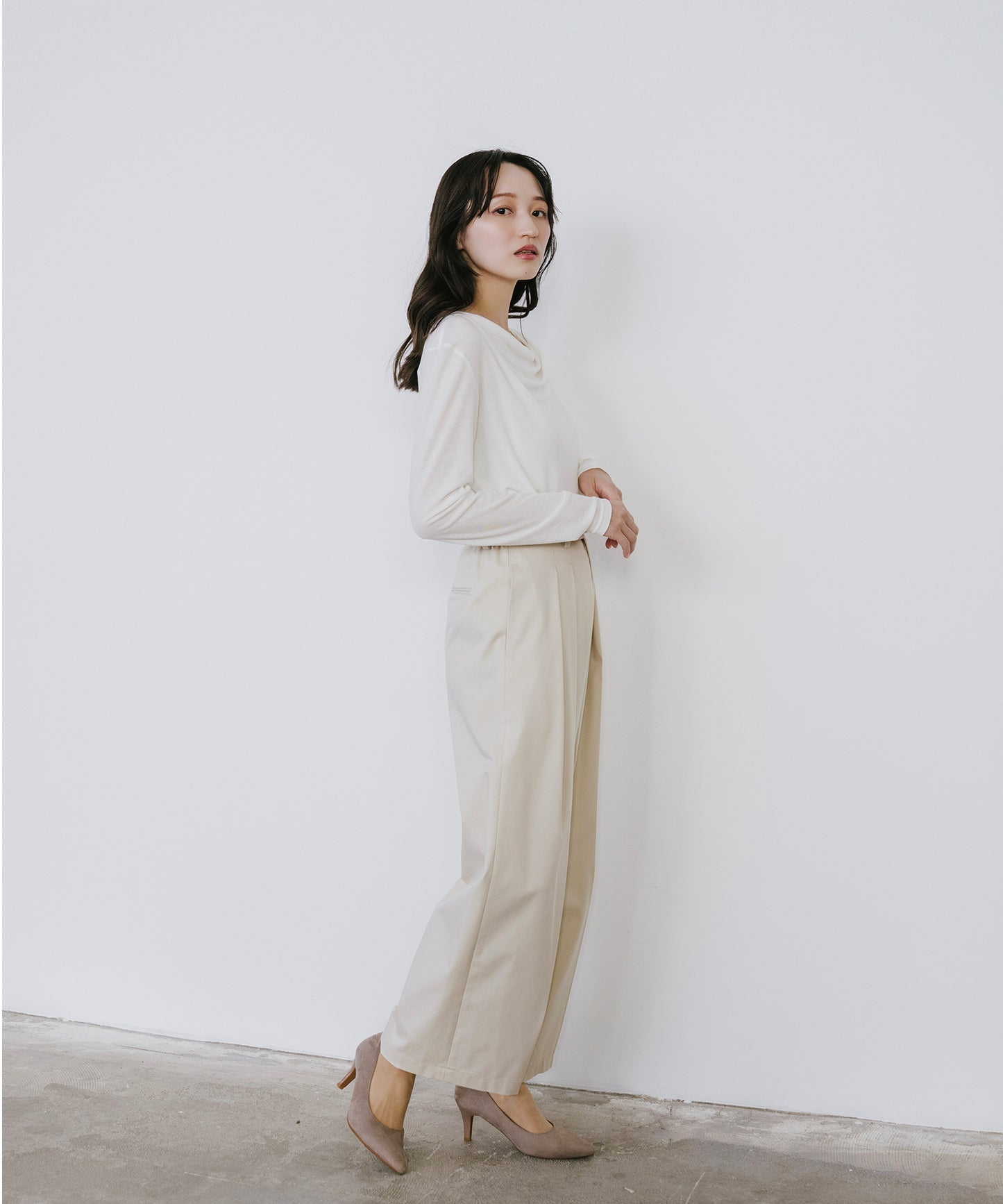 TRストレッチセミワイドパンツ