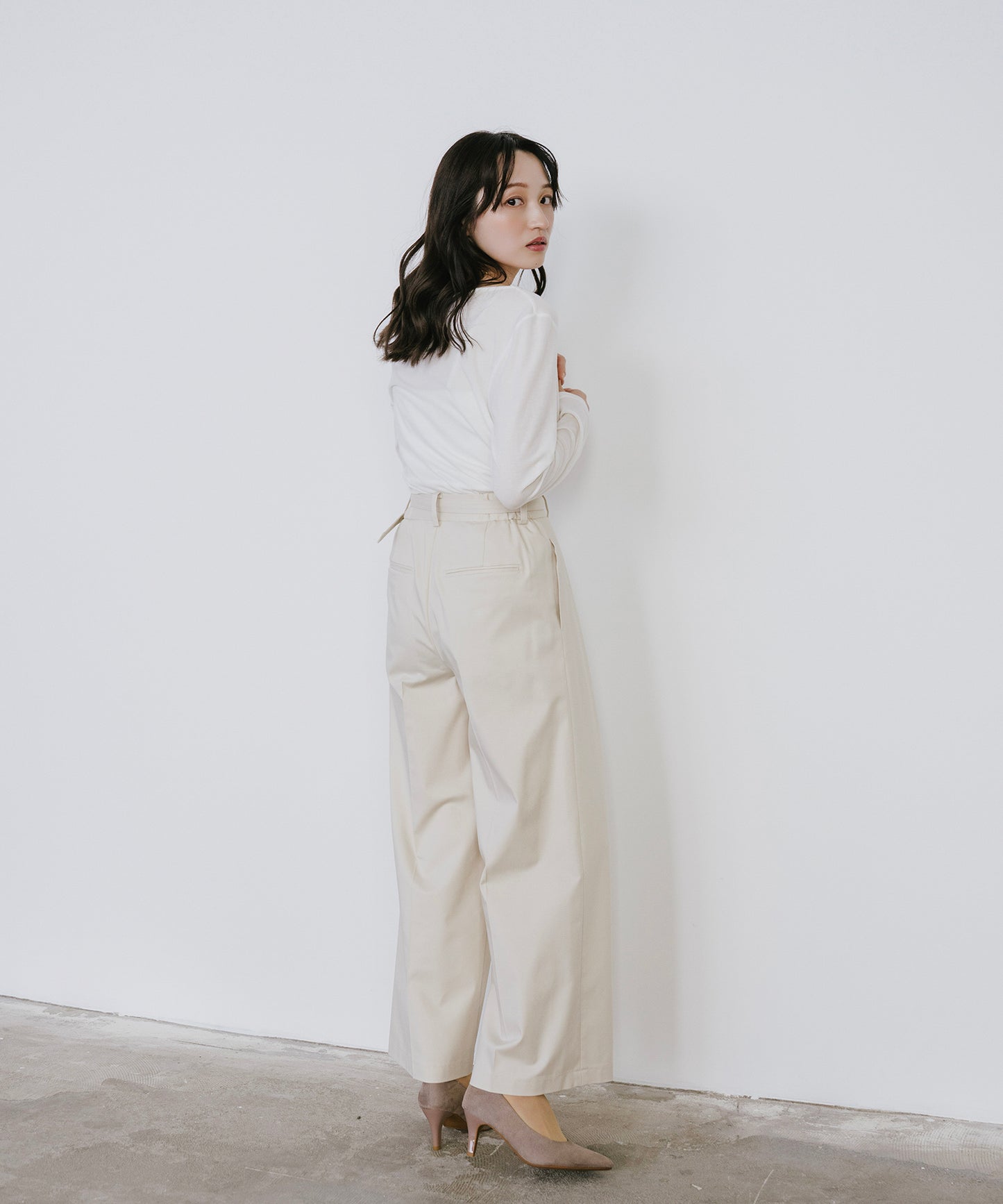 TRストレッチセミワイドパンツ