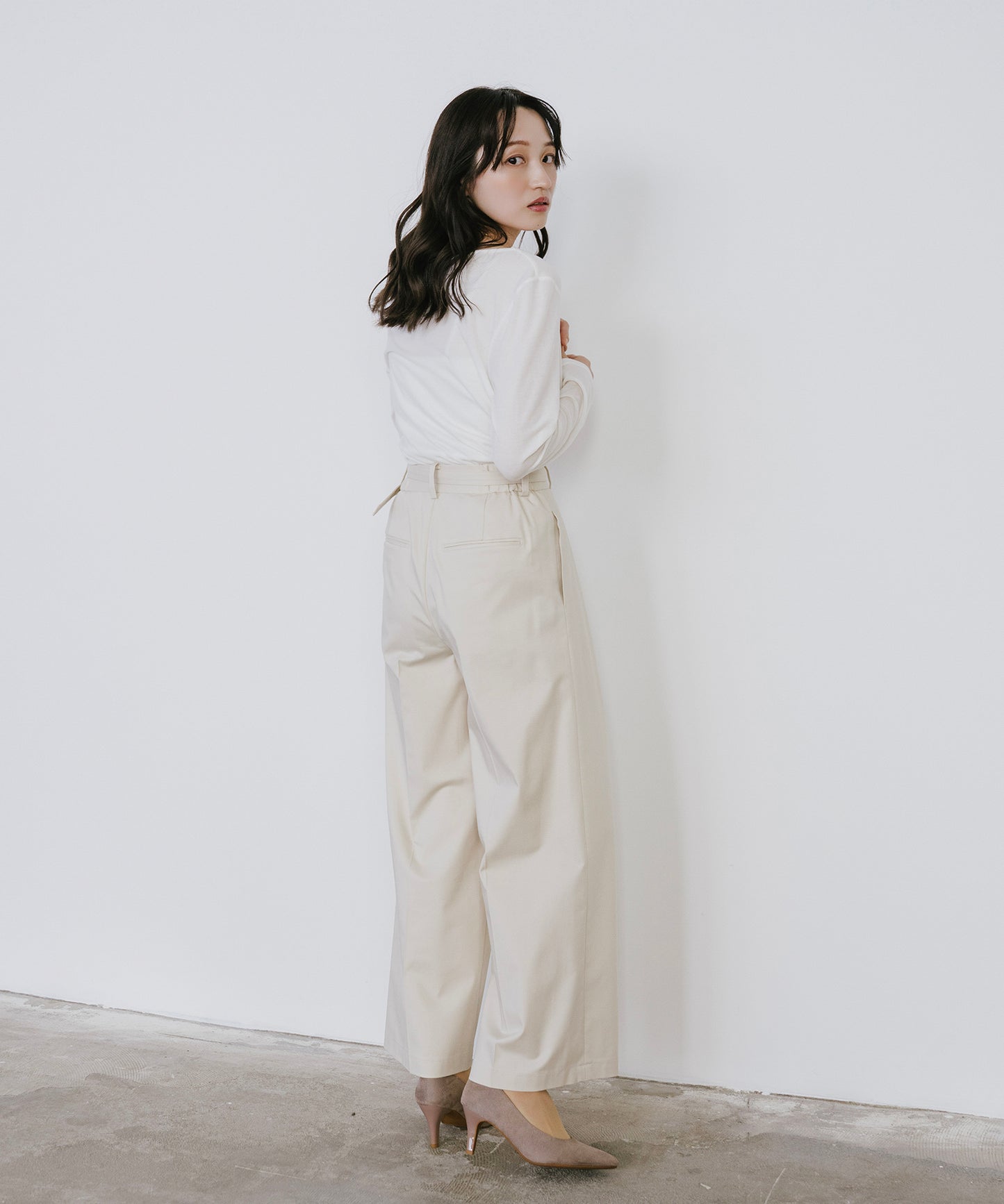 ギャザードレーププルオーバー