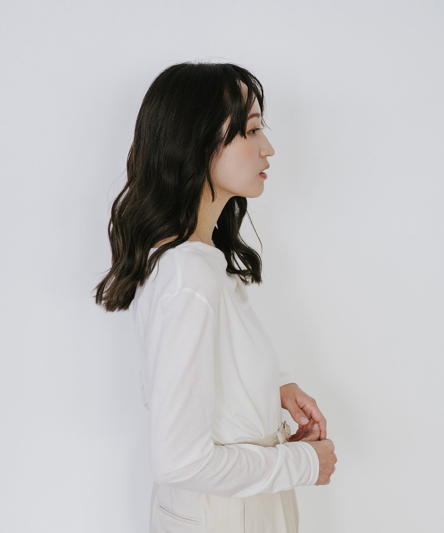 ギャザードレーププルオーバー