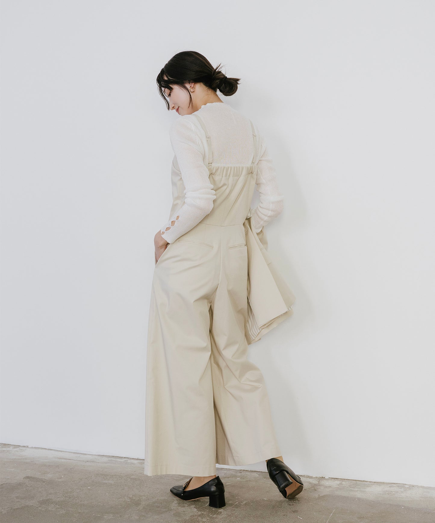 TRストレッチラップロンパース