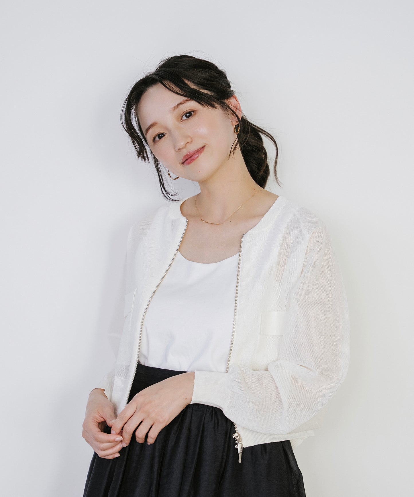 model：153cm　着用：Fサイズ