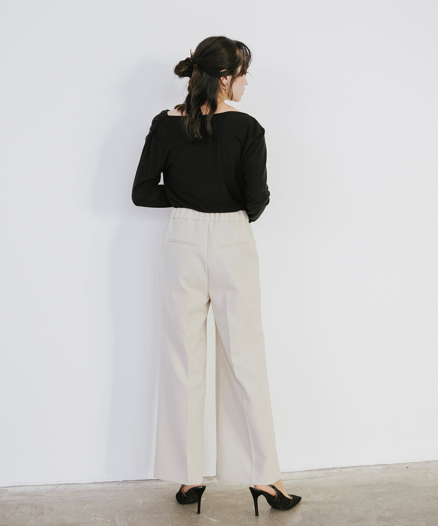 ギャザードレーププルオーバー